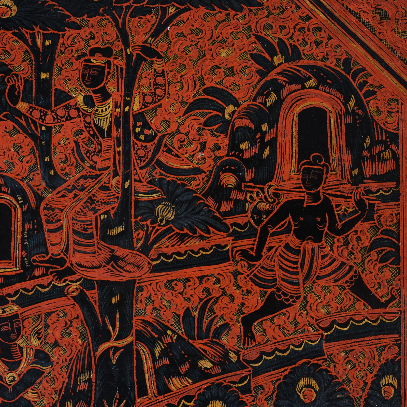 Burmese Pagan Lacquer Tray (Byat) - Circa 1900 - Image 3