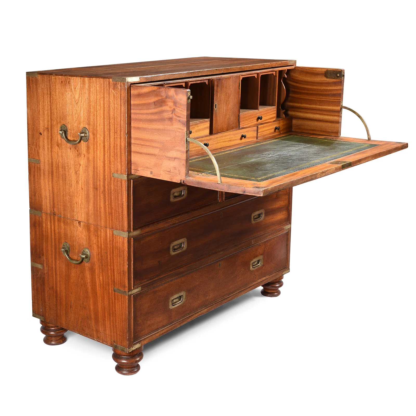 Chinese Export Secretaire Campaign Chest - Late 19thC - Image 3