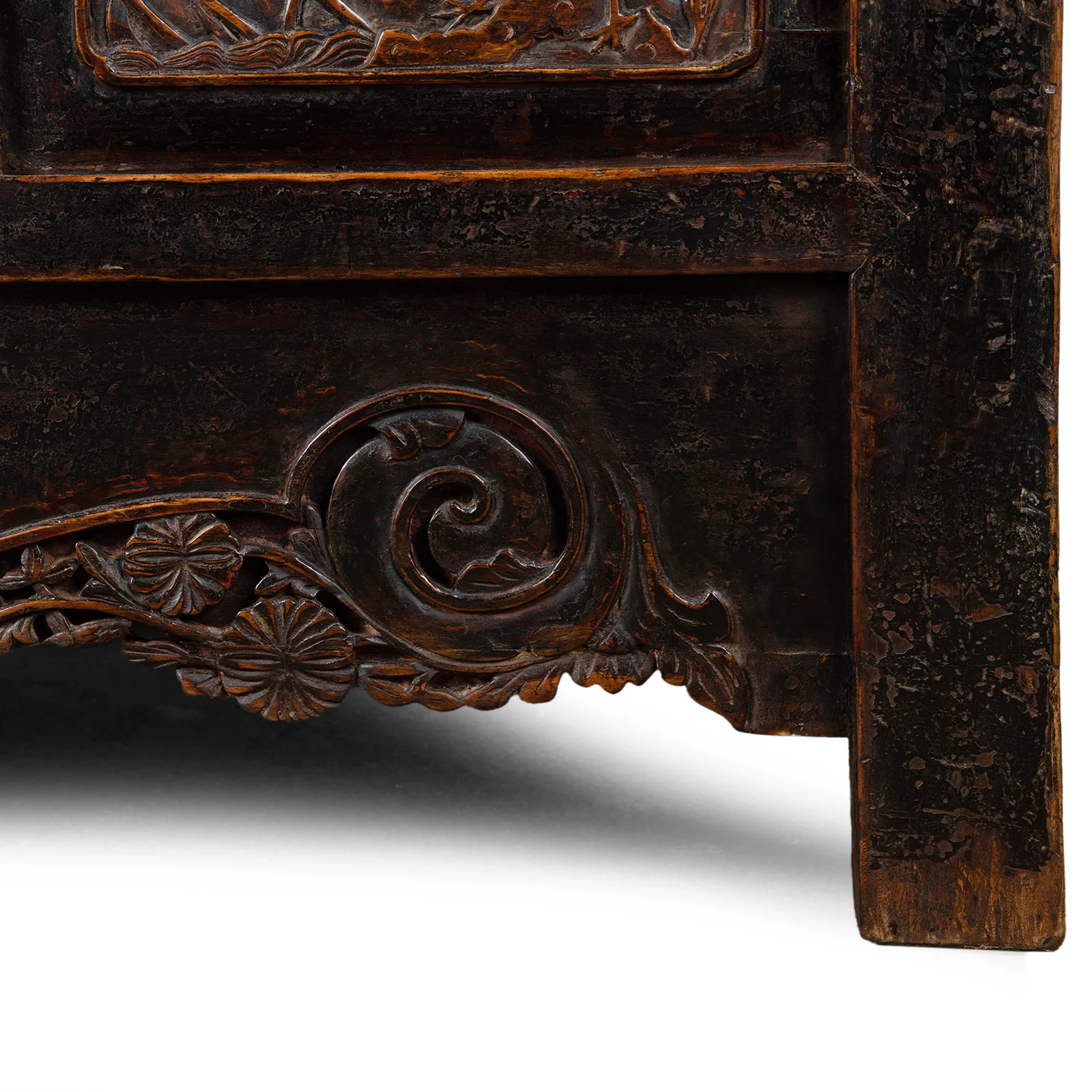 Carved Chinese Wedding Cabinet From Shanxi -19th Century - Image 11