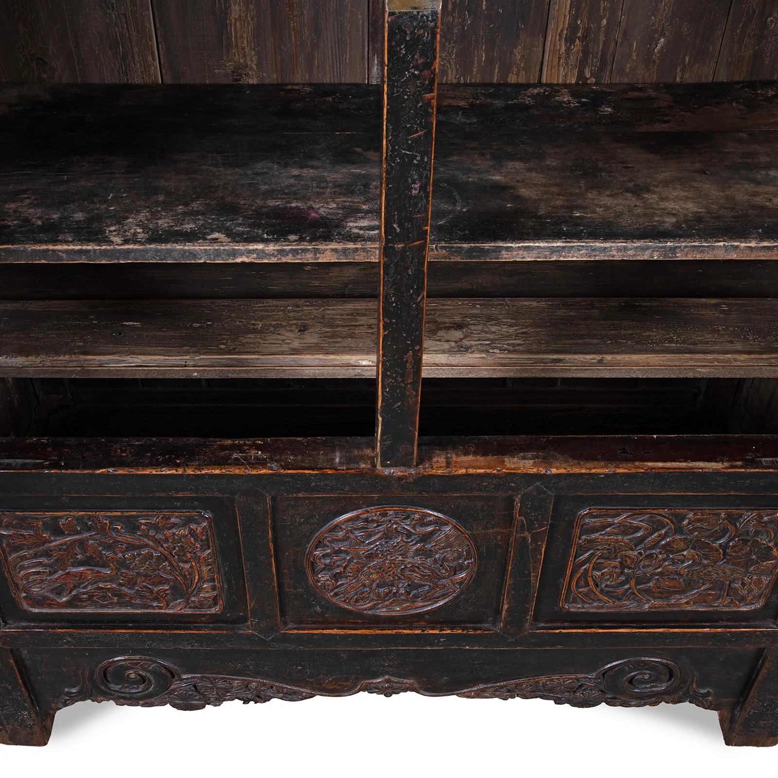 Carved Chinese Wedding Cabinet From Shanxi -19th Century - Image 5