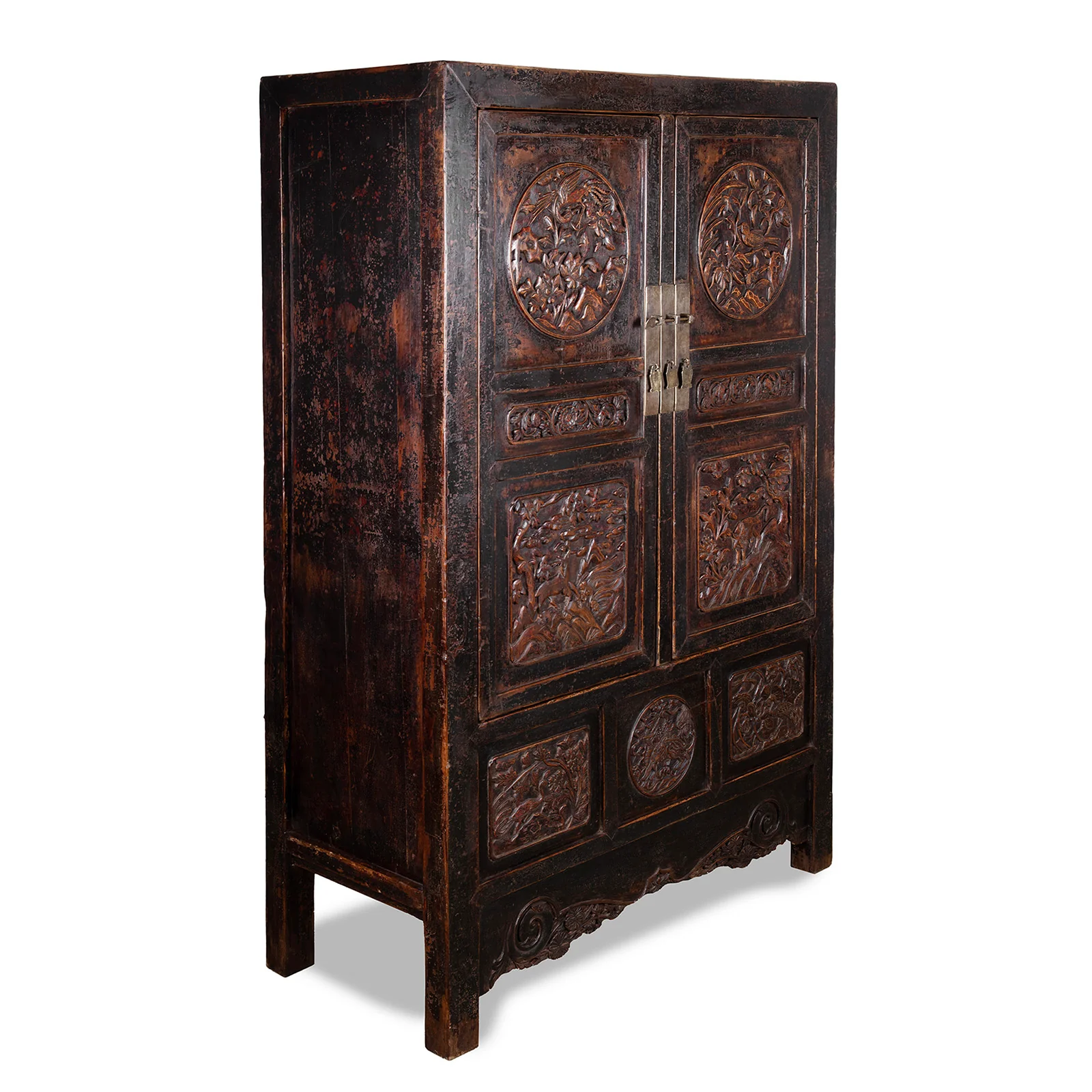 Carved Chinese Wedding Cabinet From Shanxi -19th Century - Image 6