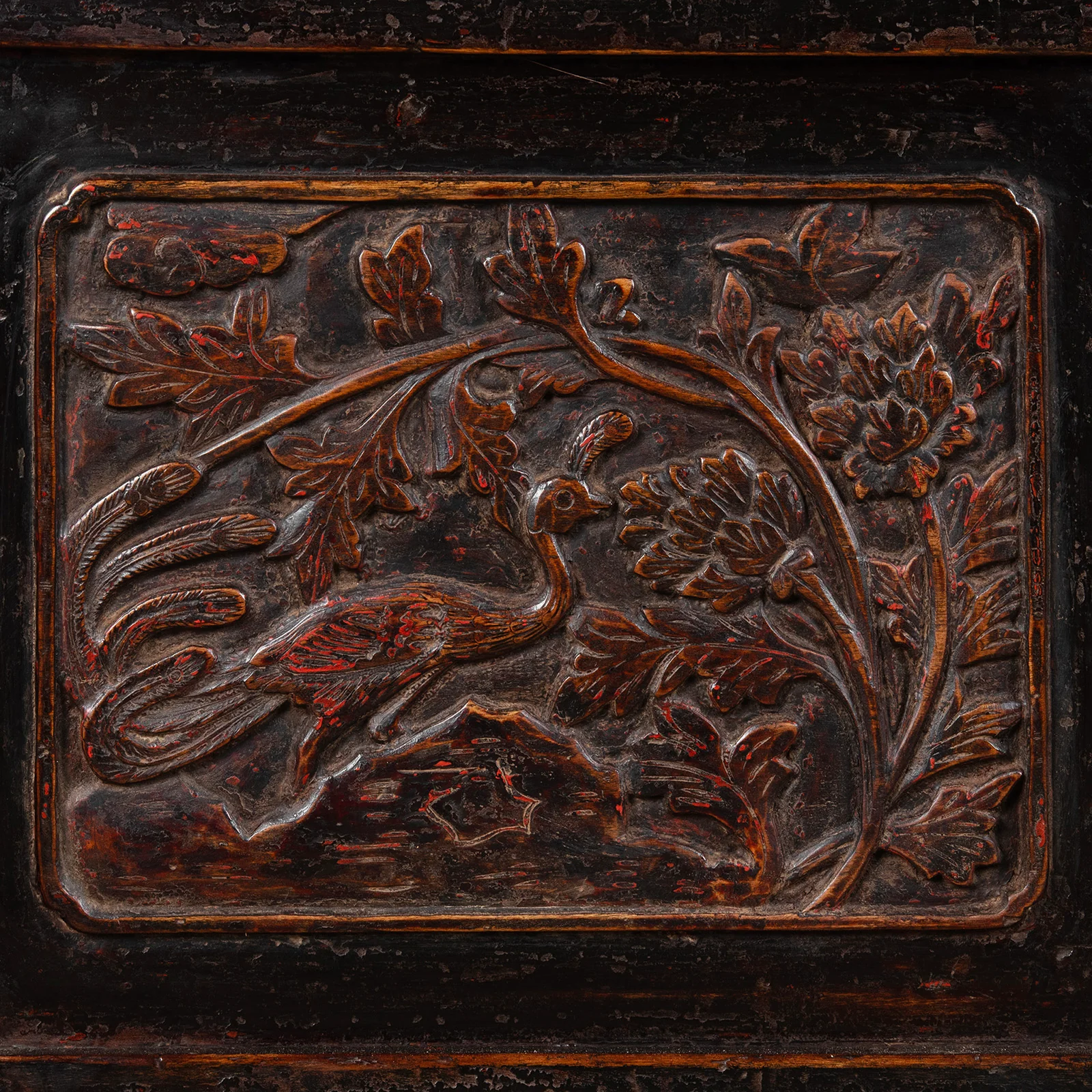 Carved Chinese Wedding Cabinet From Shanxi -19th Century - Image 7