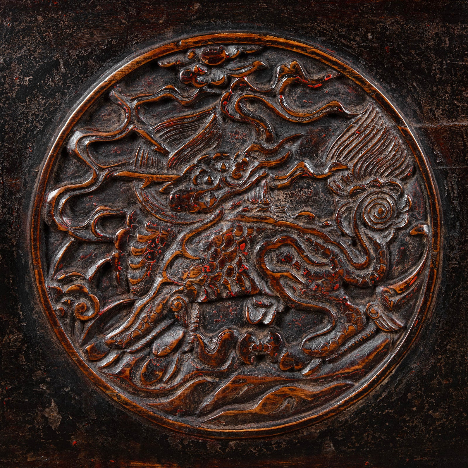 Carved Chinese Wedding Cabinet From Shanxi -19th Century - Image 8