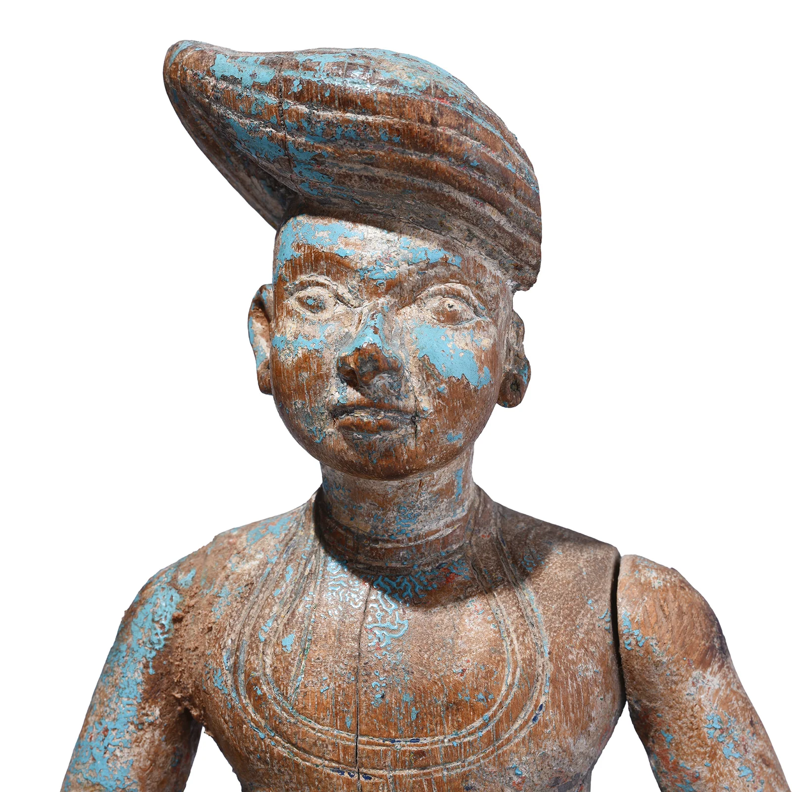 Carved Teak Gujarati Figure - 19th Century - Image 3