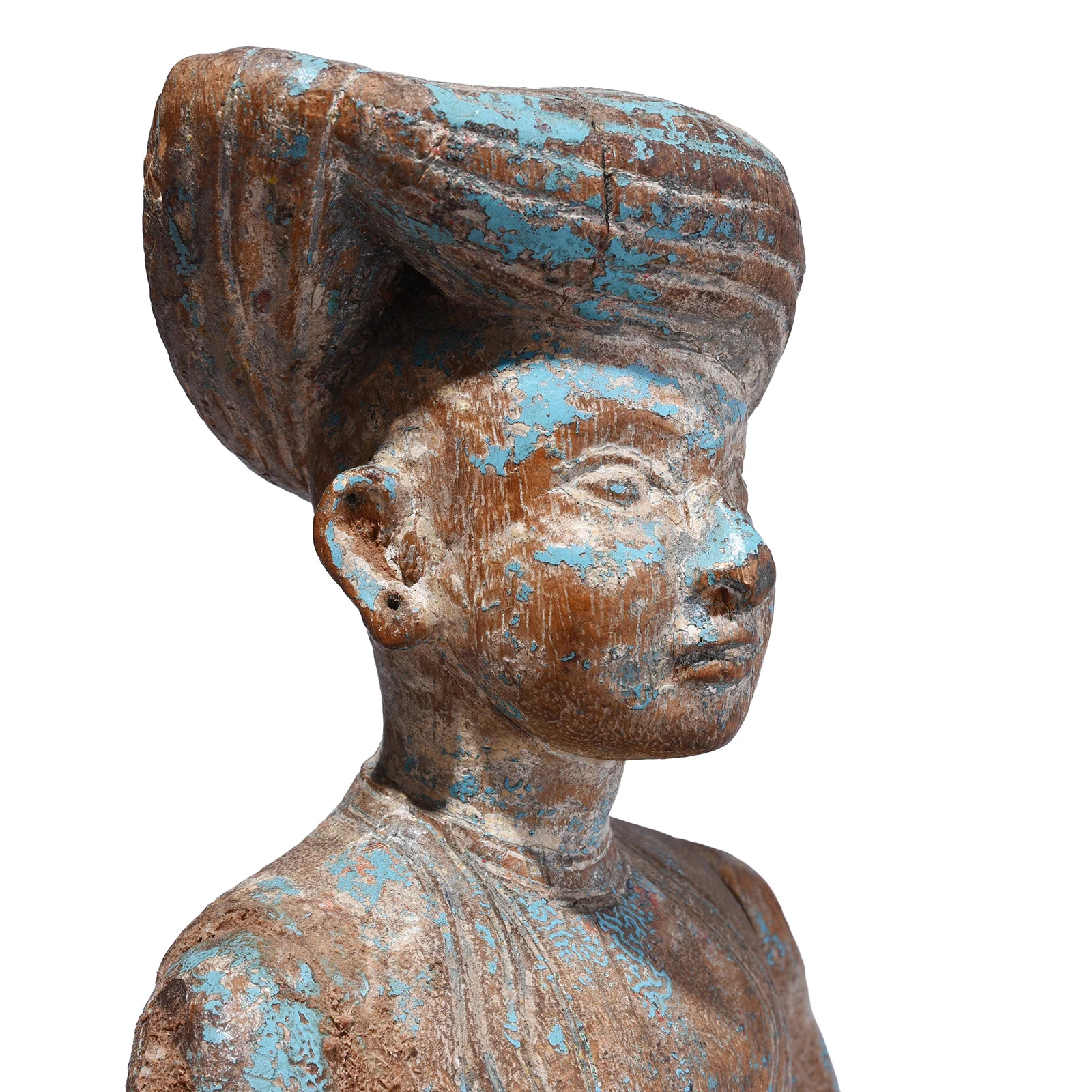 Carved Teak Gujarati Figure - 19th Century - Image 4