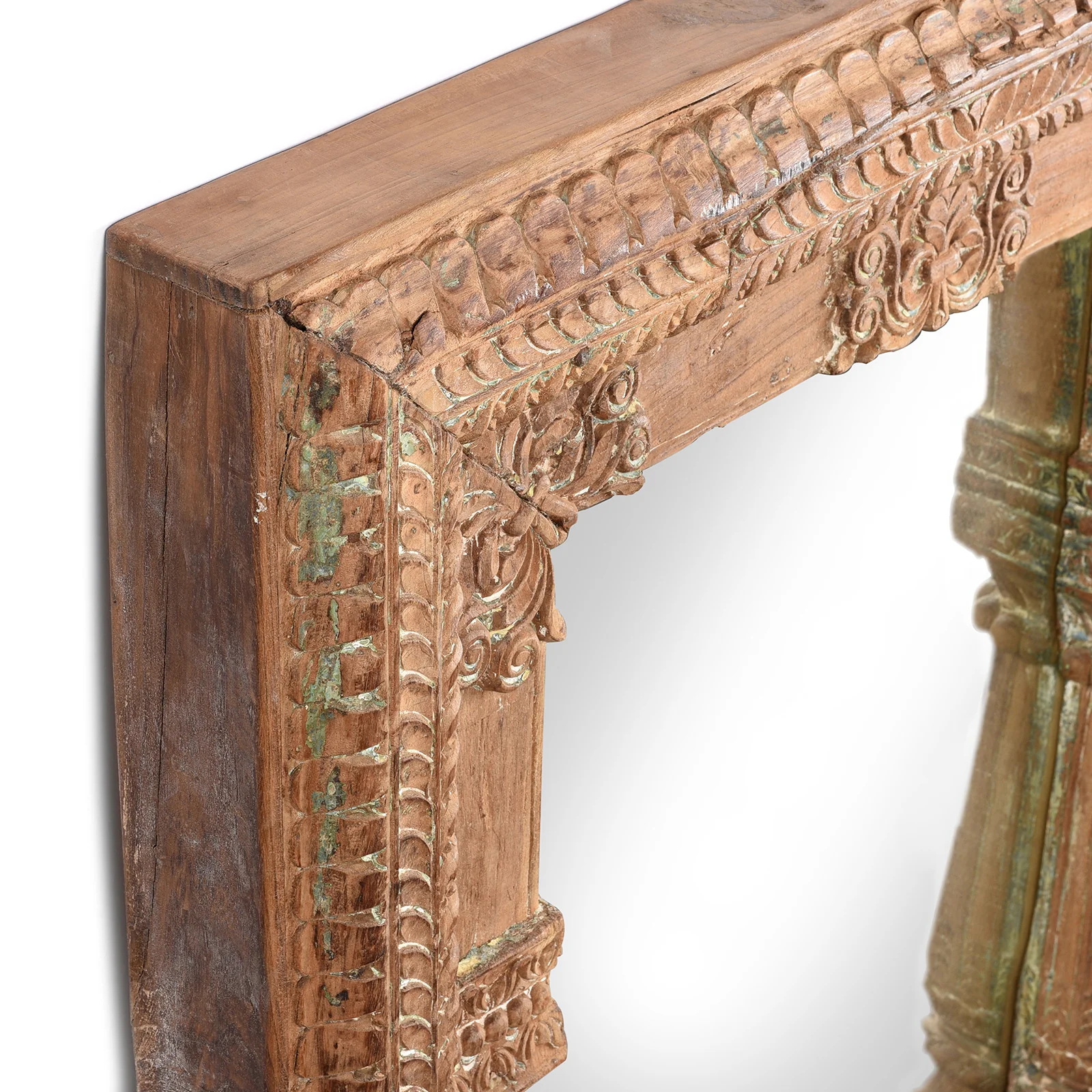 Mirror Made From An Old Indian Window - 19thC (82 x 96cm) - Image 3