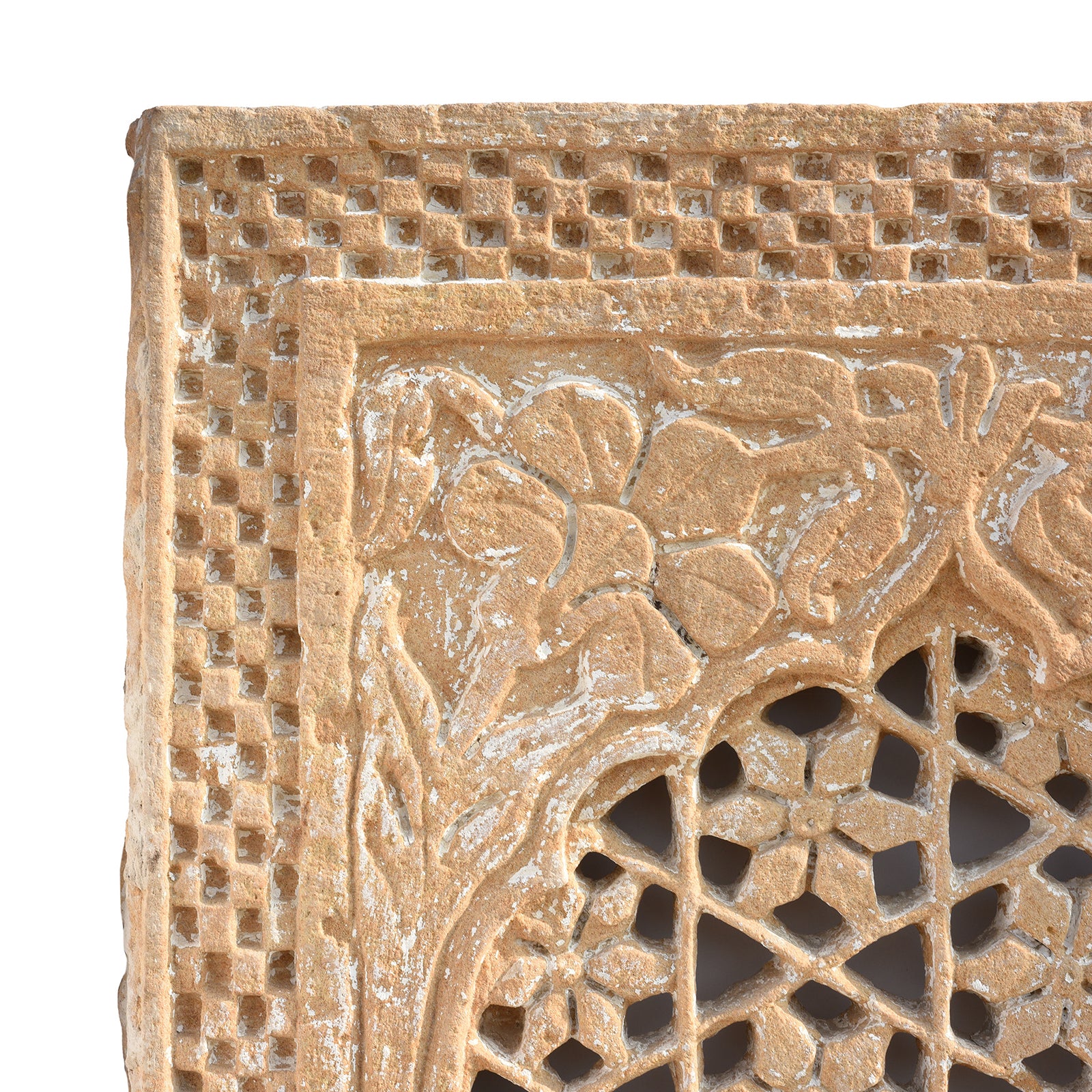 Old Indian Stone Jali Work Window From Rajasthan - 18thC - Image 2