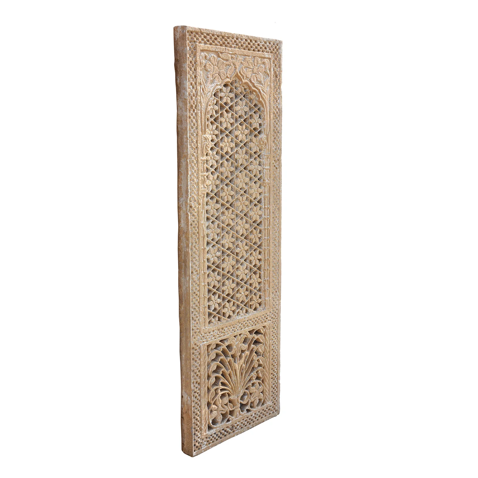 Old Indian Stone Jali Work Window From Rajasthan - 18thC - Image 4