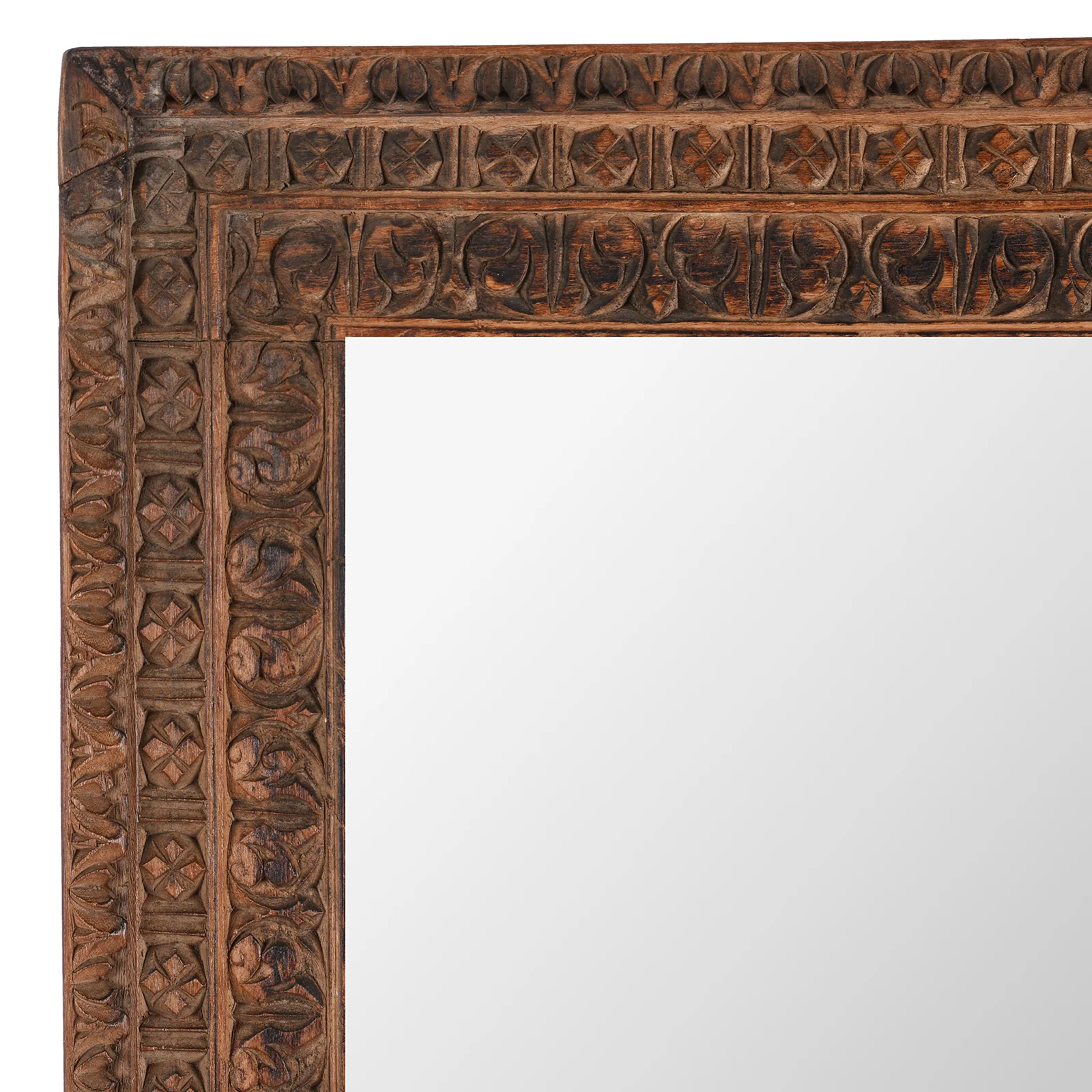 Carved Indian Window Mirror From Shekhawati - 19th Century - Image 2
