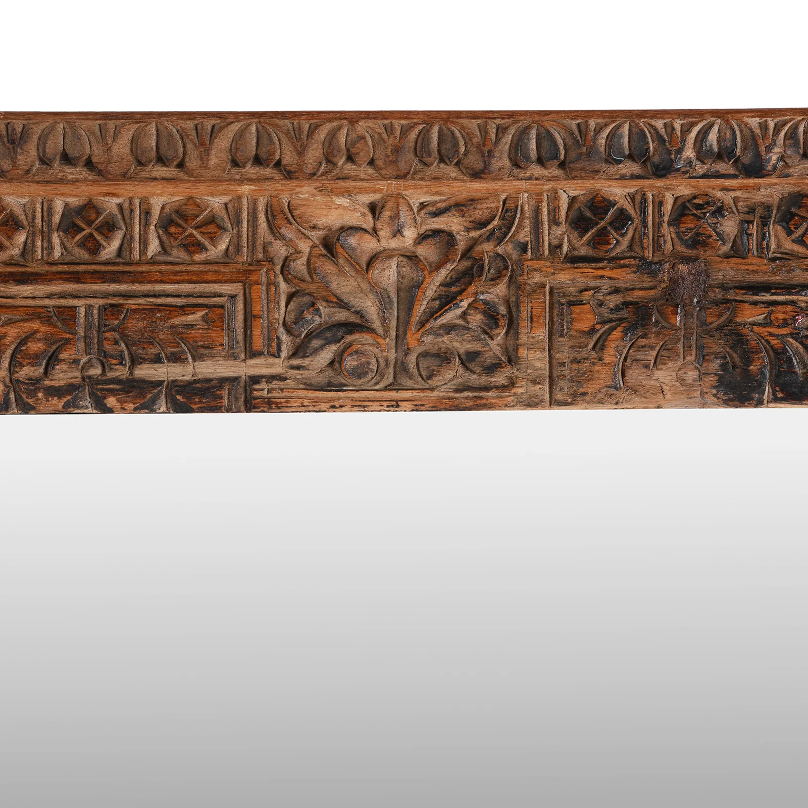 Carved Indian Window Mirror From Shekhawati - 19th Century - Image 3