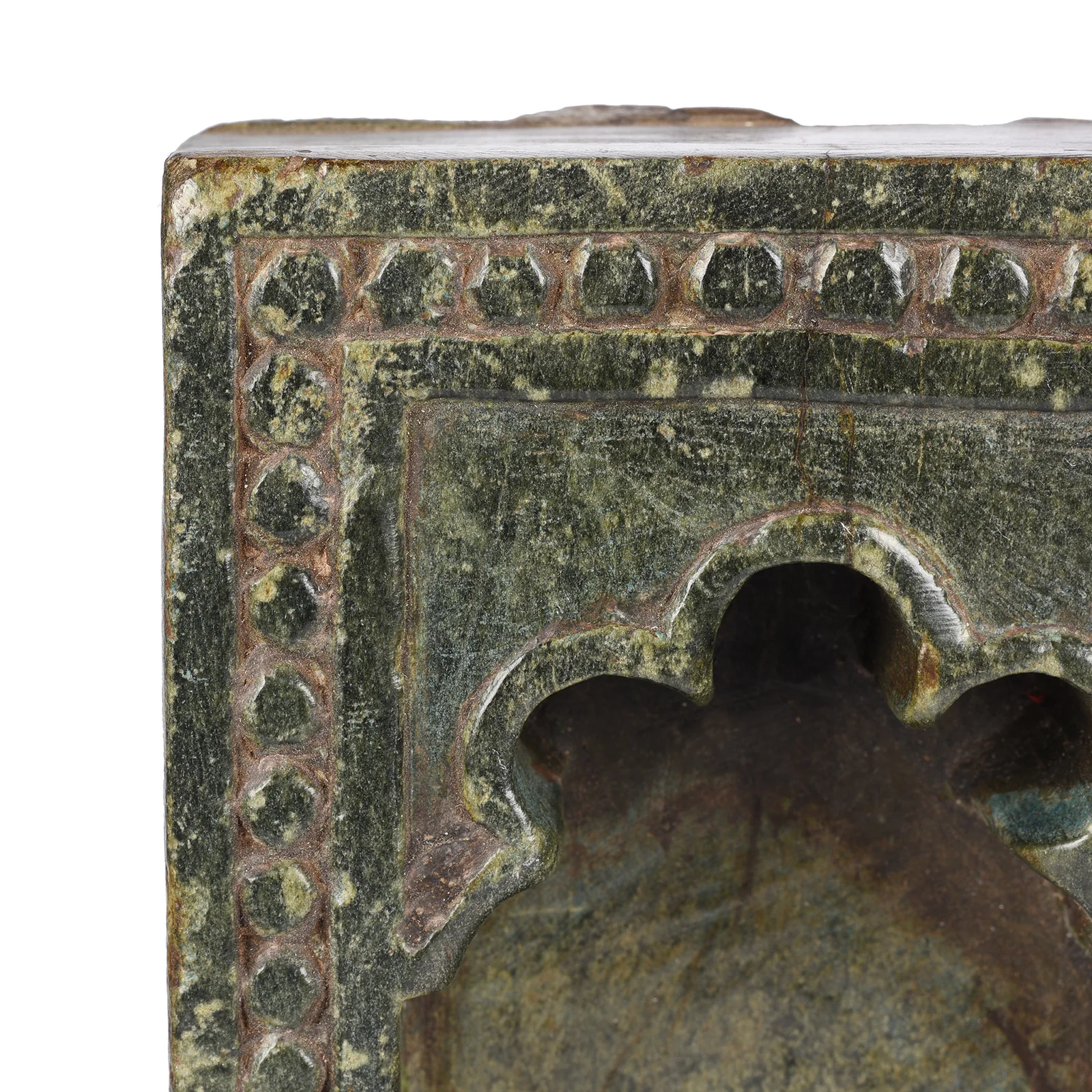 Carved Soapstone Lamp Niche From Dungarpur - 19thC - Image 2