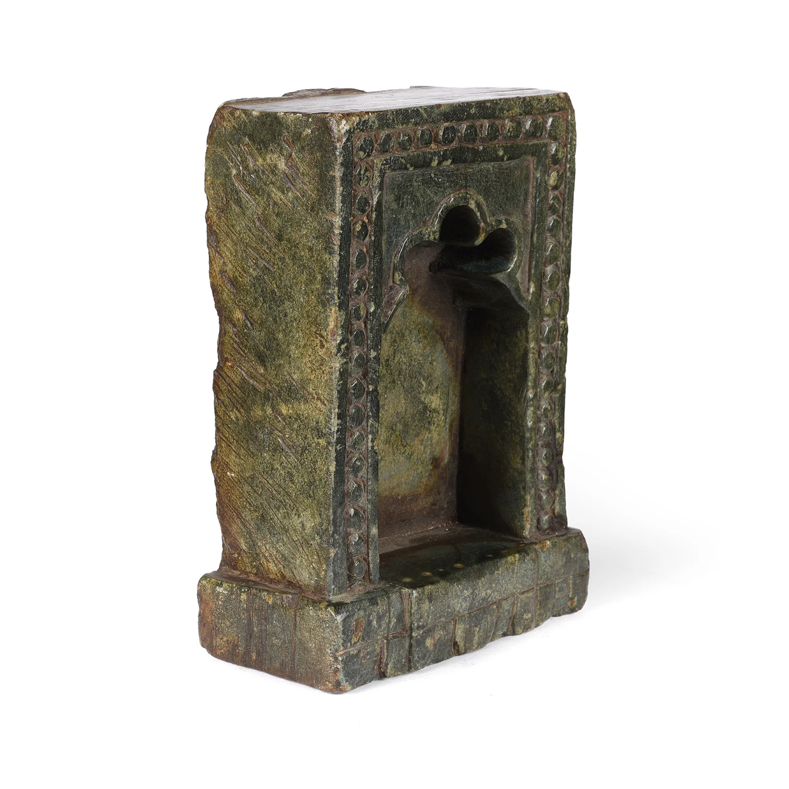 Carved Soapstone Lamp Niche From Dungarpur - 19thC - Image 3