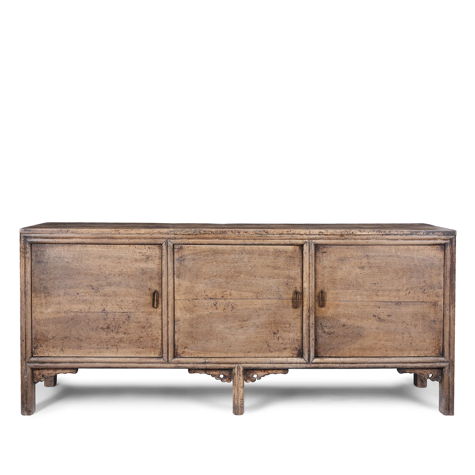 3 Door Walnut Sideboard From Shanxi Province - 19th Century