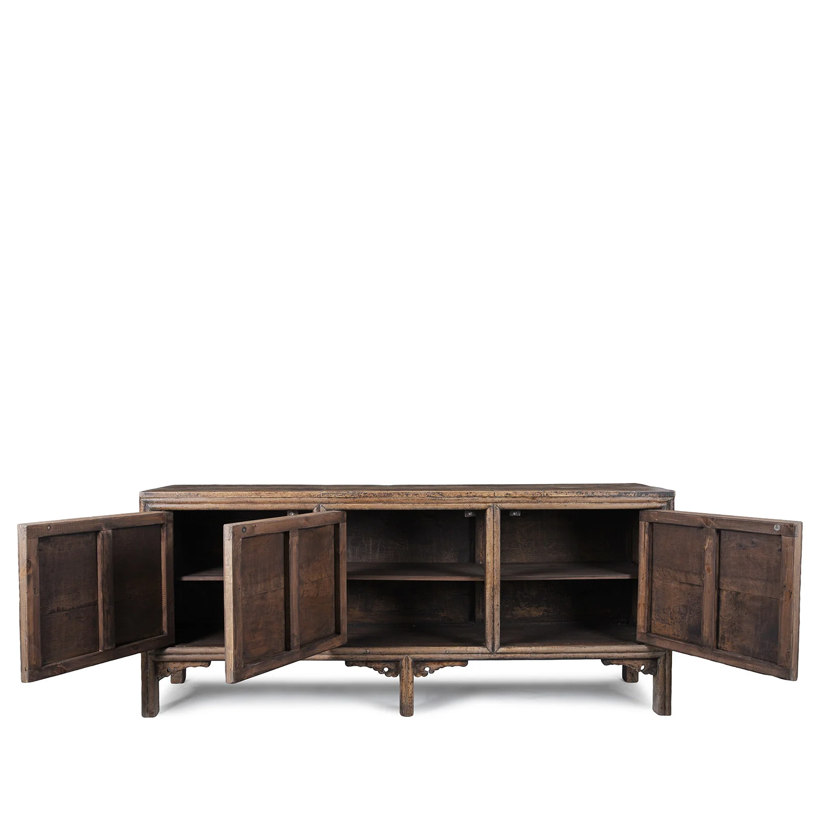 3 Door Walnut Sideboard From Shanxi Province - 19th Century - Image 3