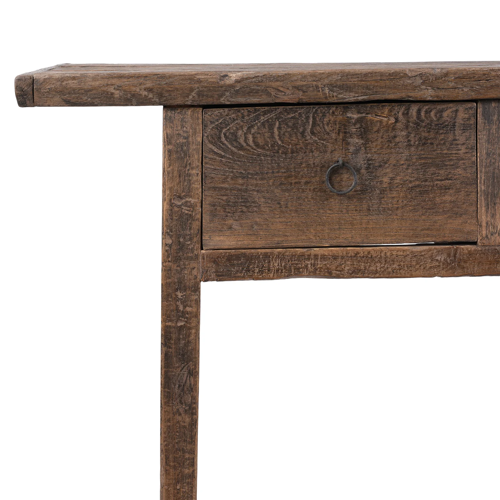Rustic 3 Drawer Console Table - 19th Century - Image 3