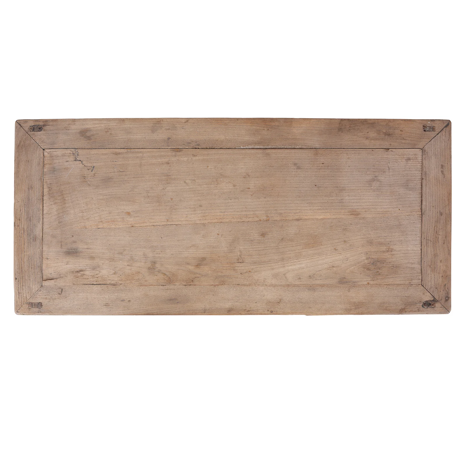 Antique 3 Drawer Bleached Wood Console Table - Image 5