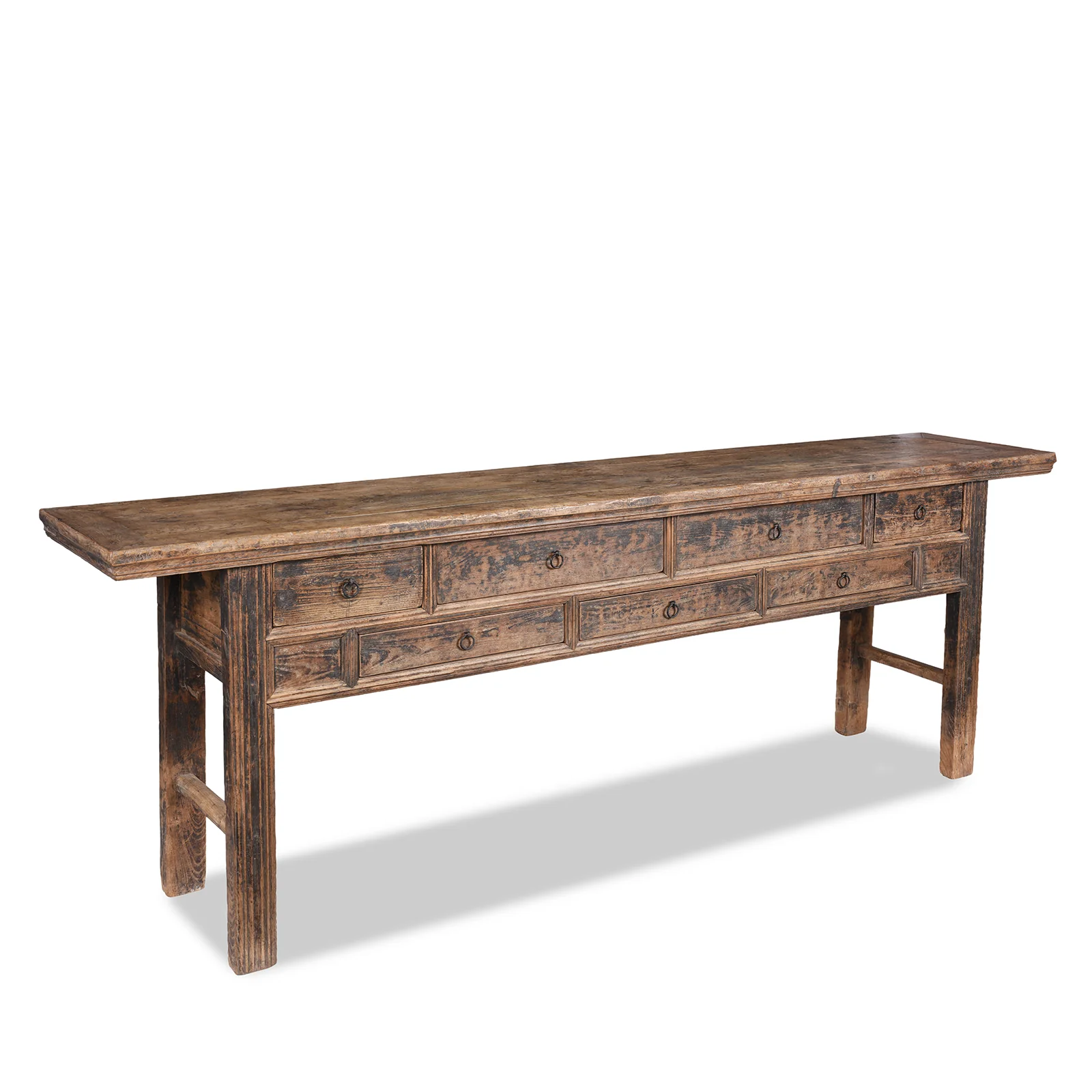 Antique 7 Drawer Console Table - 19th Century - Image 3