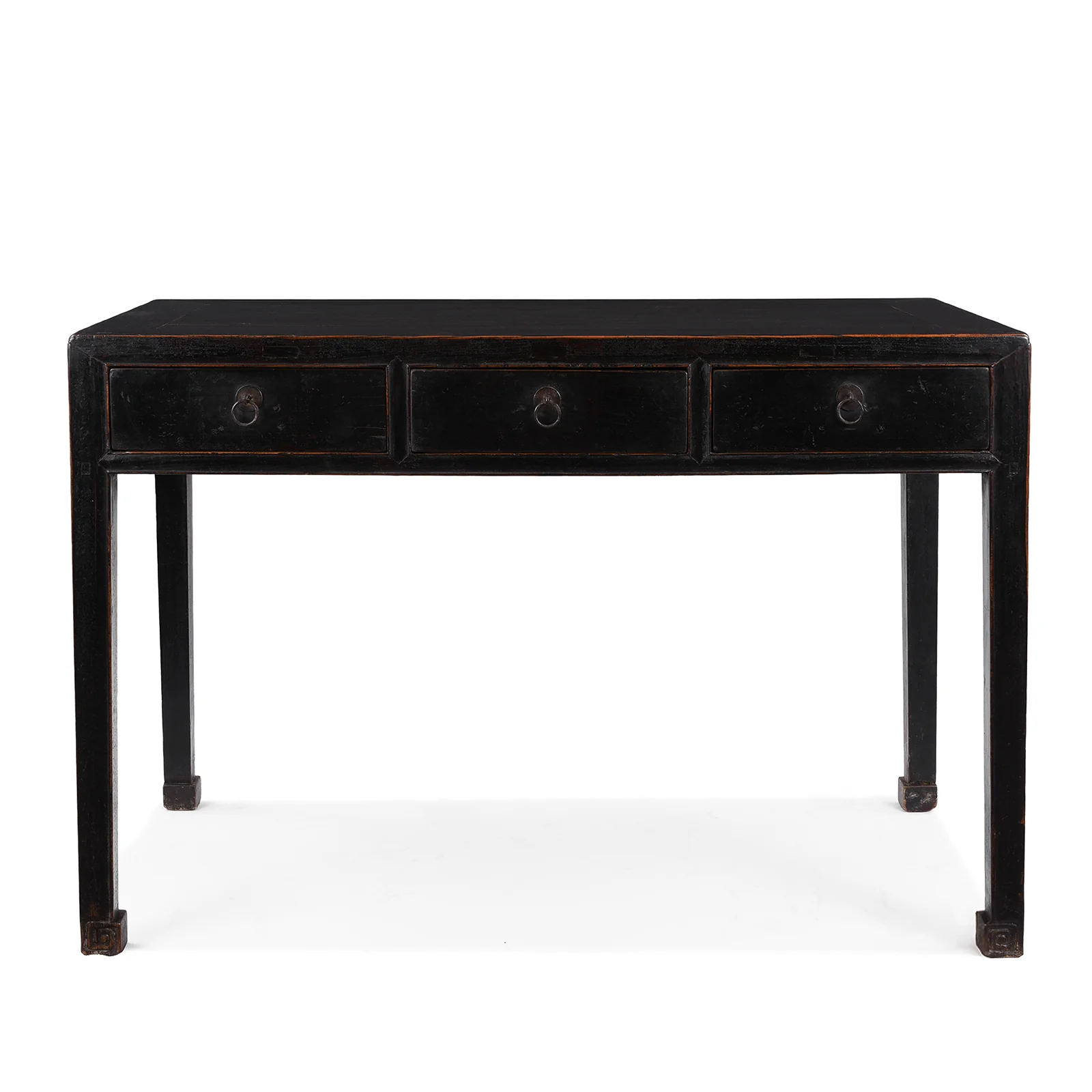 Black Lacquer Desk From Shanxi - 19th Century