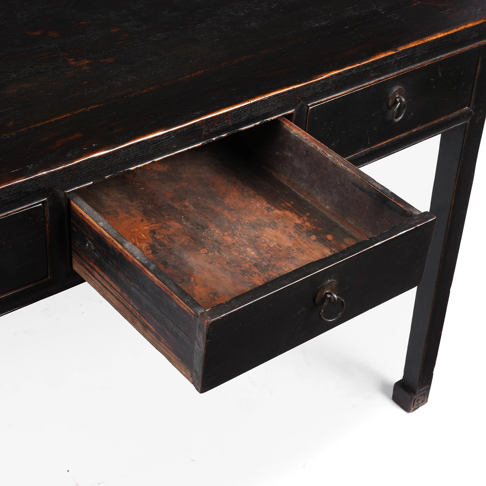 Black Lacquer Desk From Shanxi - 19th Century - Image 4