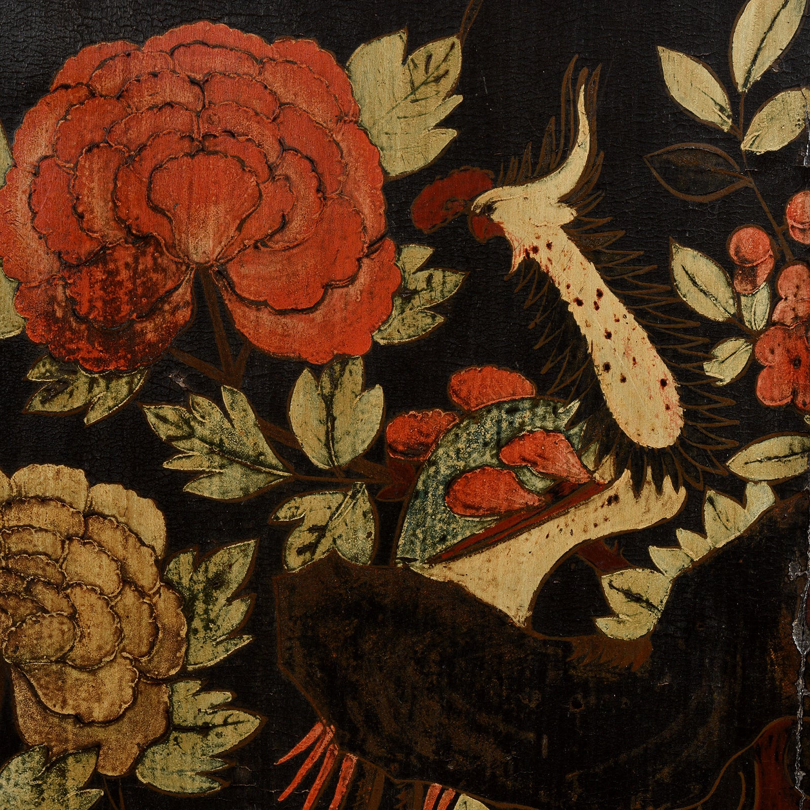 Antique Black Lacquer Wedding Cabinet From Shanxi - 19thC - Image 3