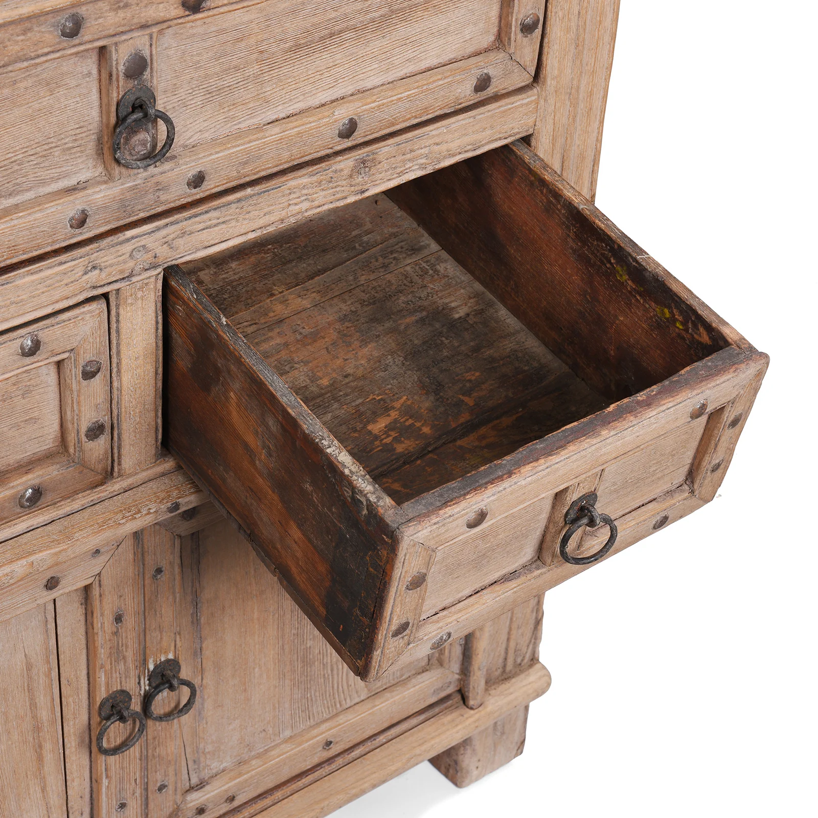 Bleached Side Cabinet From Shanxi - 19th Century - Image 7