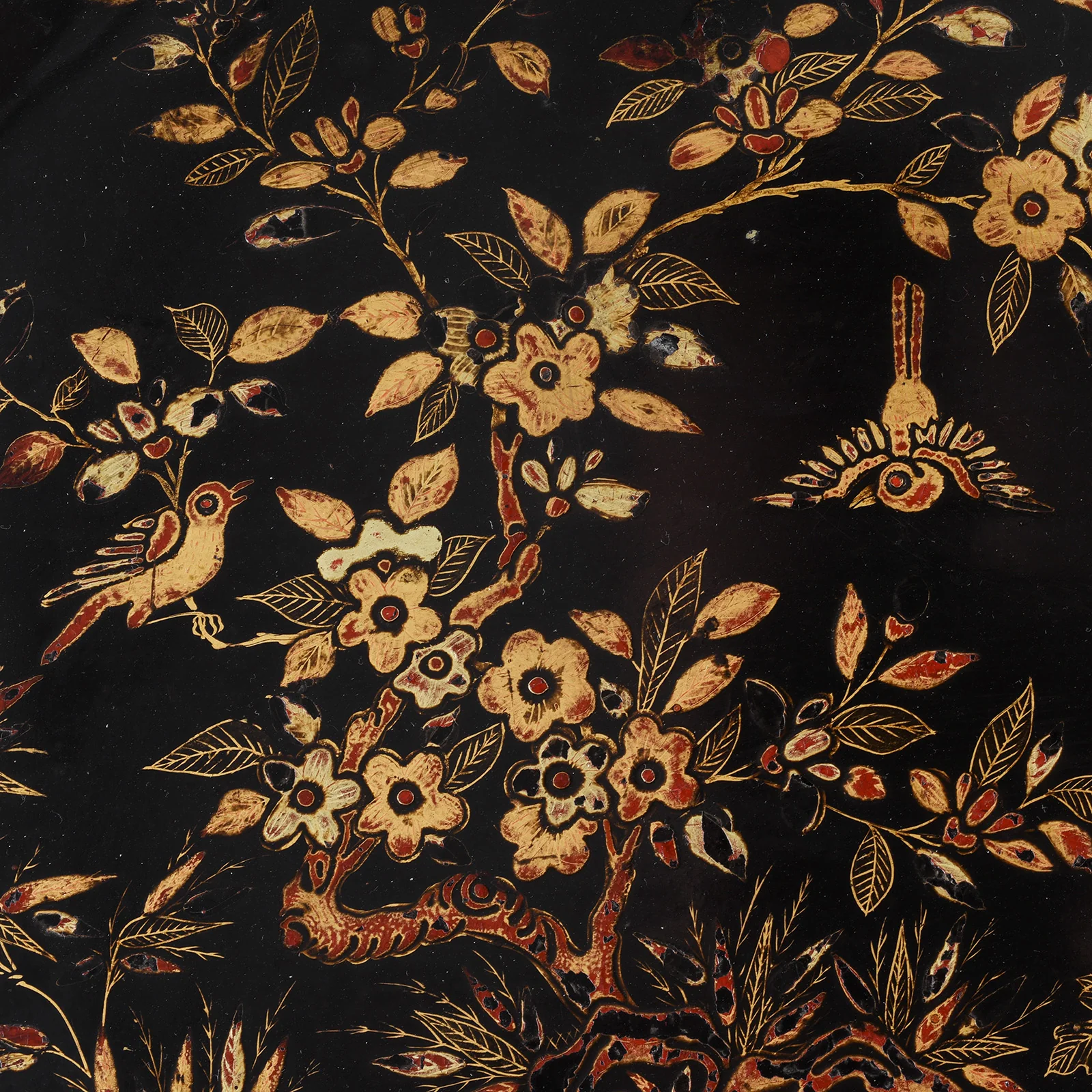 Canton Export Black Lacquer Sewing Box - Qing Dynasty - 19th Century - Image 11