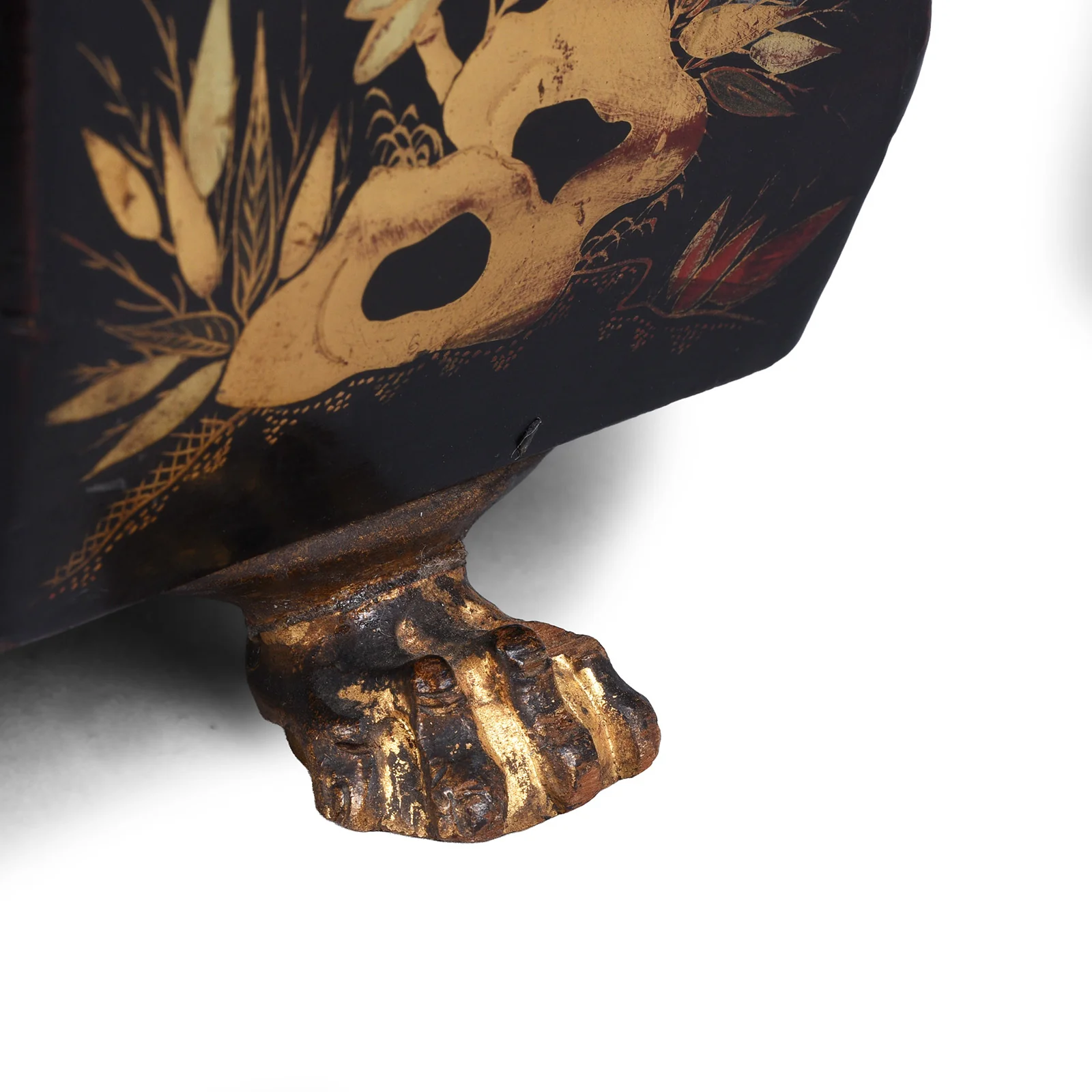 Canton Export Black Lacquer Sewing Box - Qing Dynasty - 19th Century - Image 15