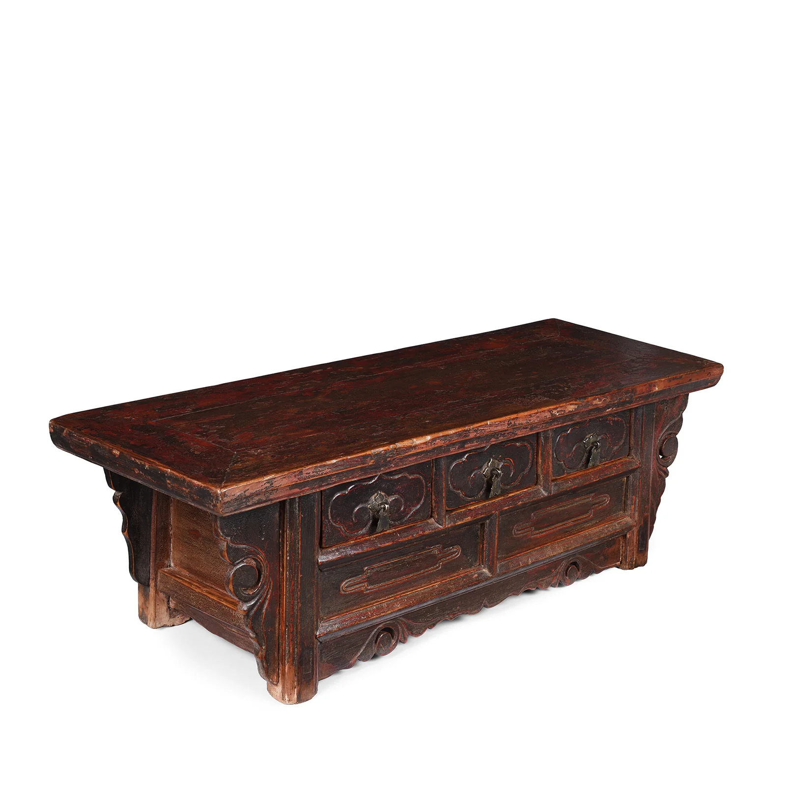 Red Lacquer Kang Table From Shanxi - Mid 19thC - Image 3