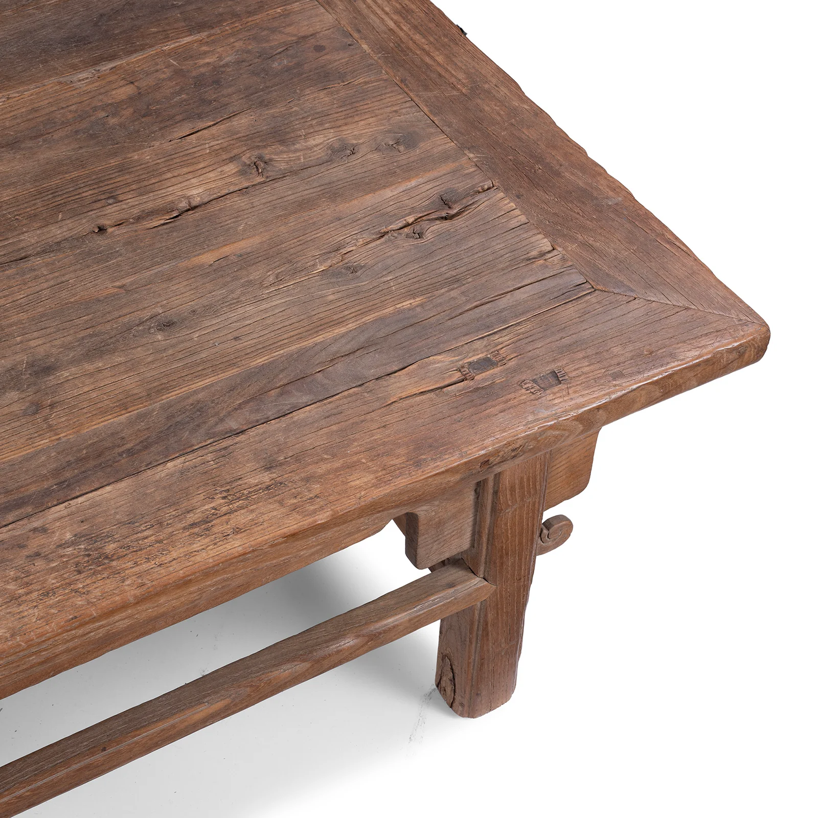 Rustic Bleached Elm Coffee Table From Shanxi - 19th Century - Image 5