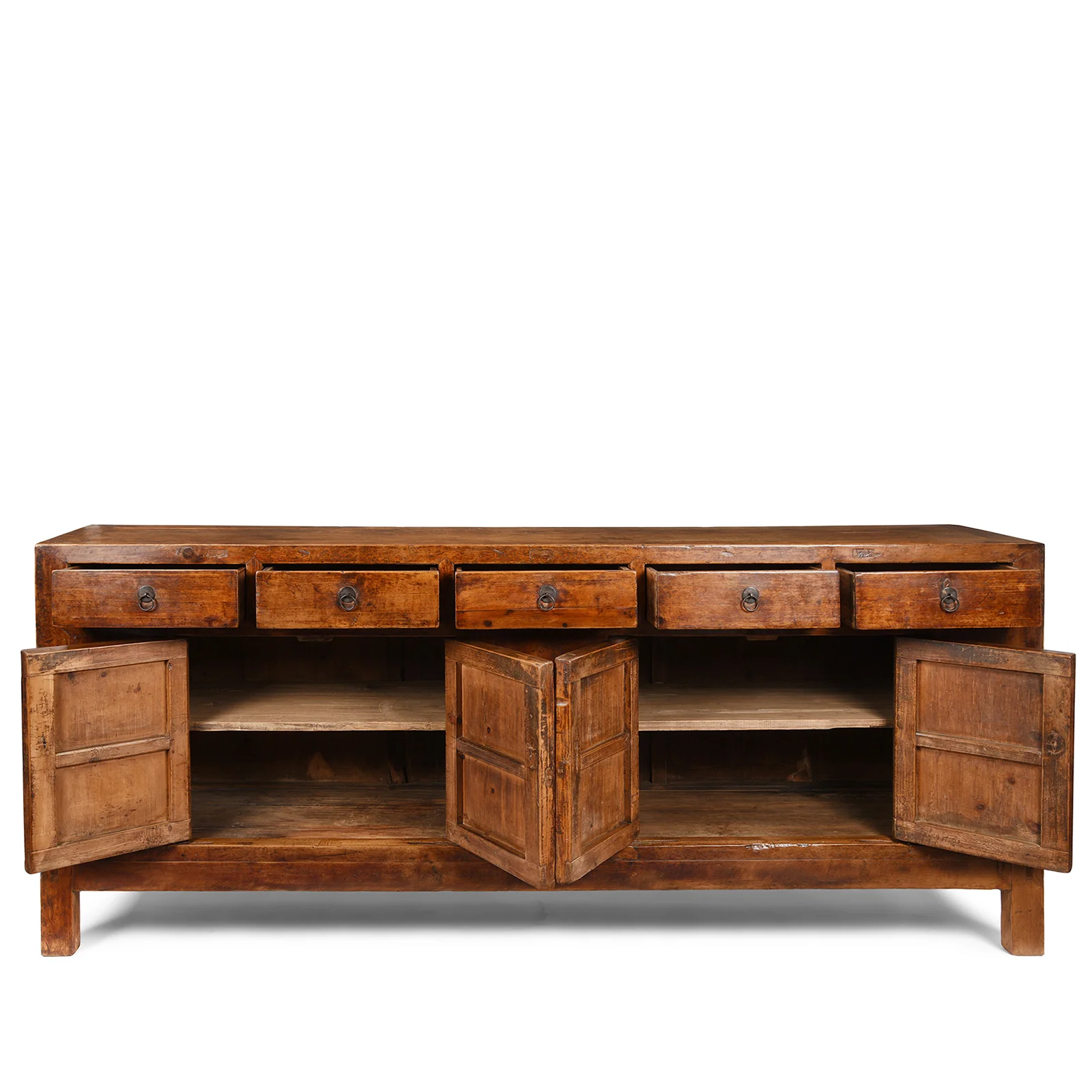 5 Drawer Cypress Wood Sideboard From Shanxi - 19thC - Image 2