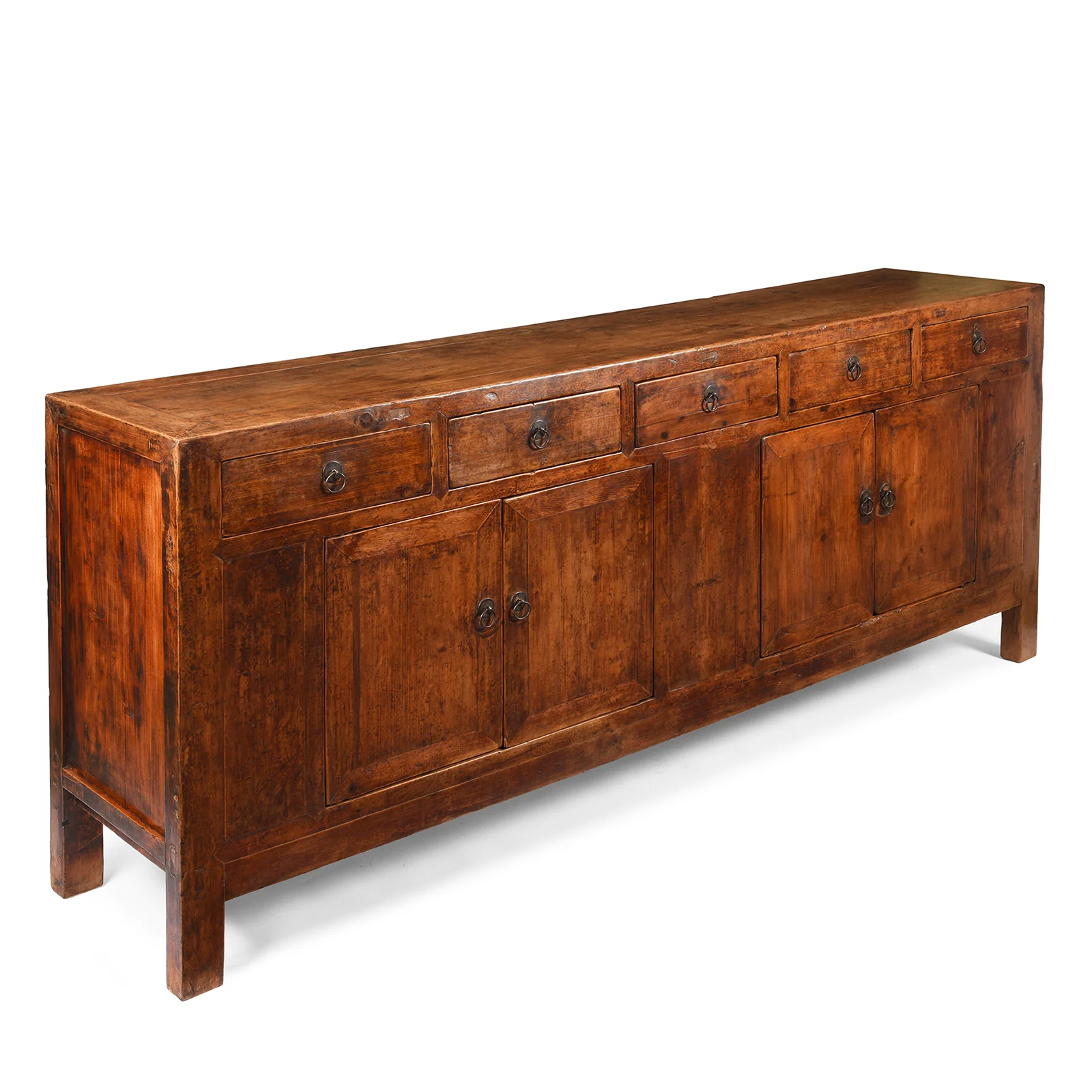 5 Drawer Cypress Wood Sideboard From Shanxi - 19thC - Image 4