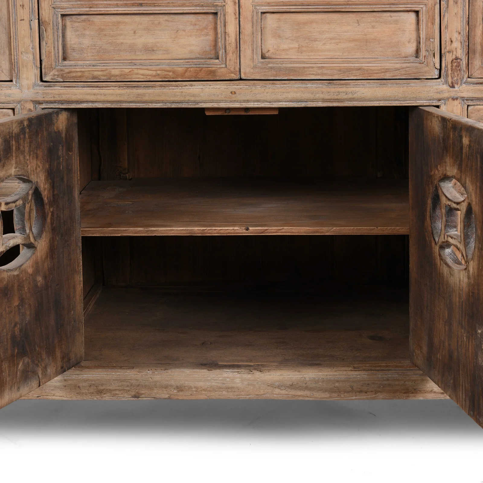 Chinese Elm Kitchen Cabinet From Hebei - 19th Century - Image 4