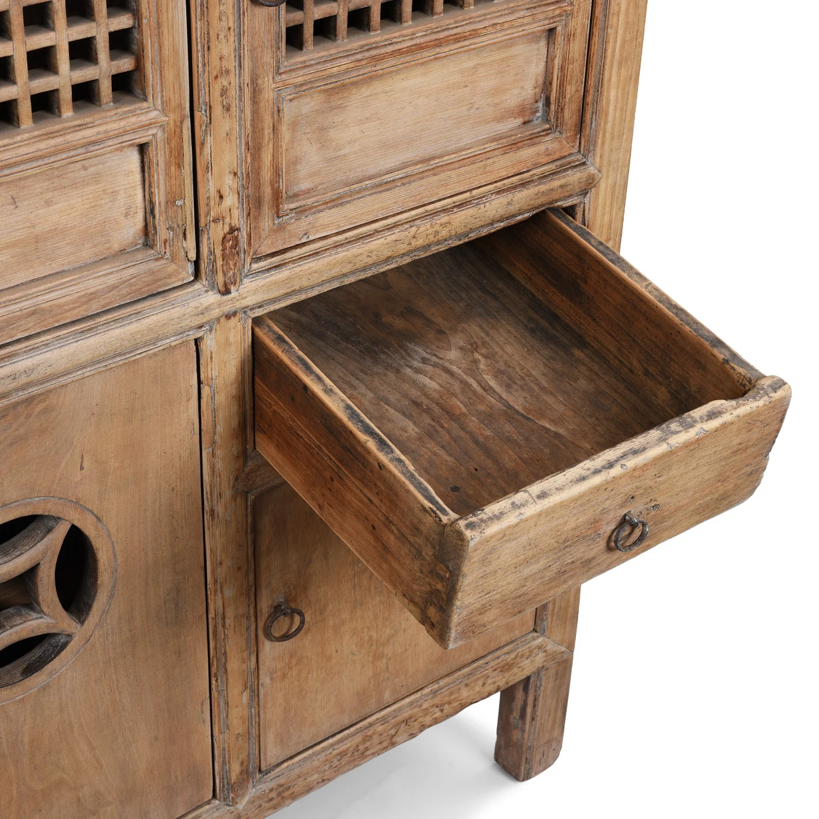 Chinese Elm Kitchen Cabinet From Hebei - 19th Century - Image 6