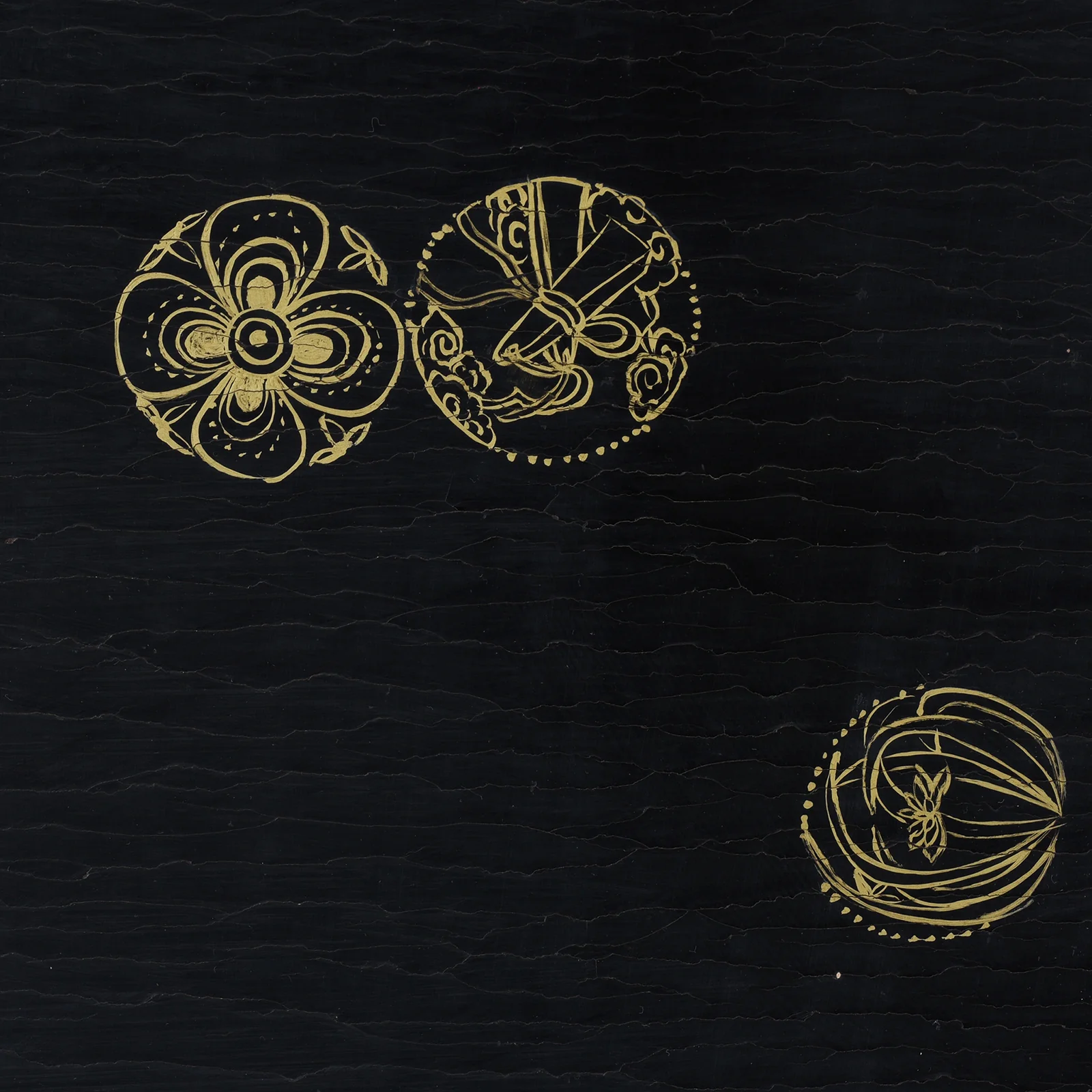 Chinese Export Black &amp; Gilt Lacquer Four-Fold Screen – Circa 1920 - Image 12