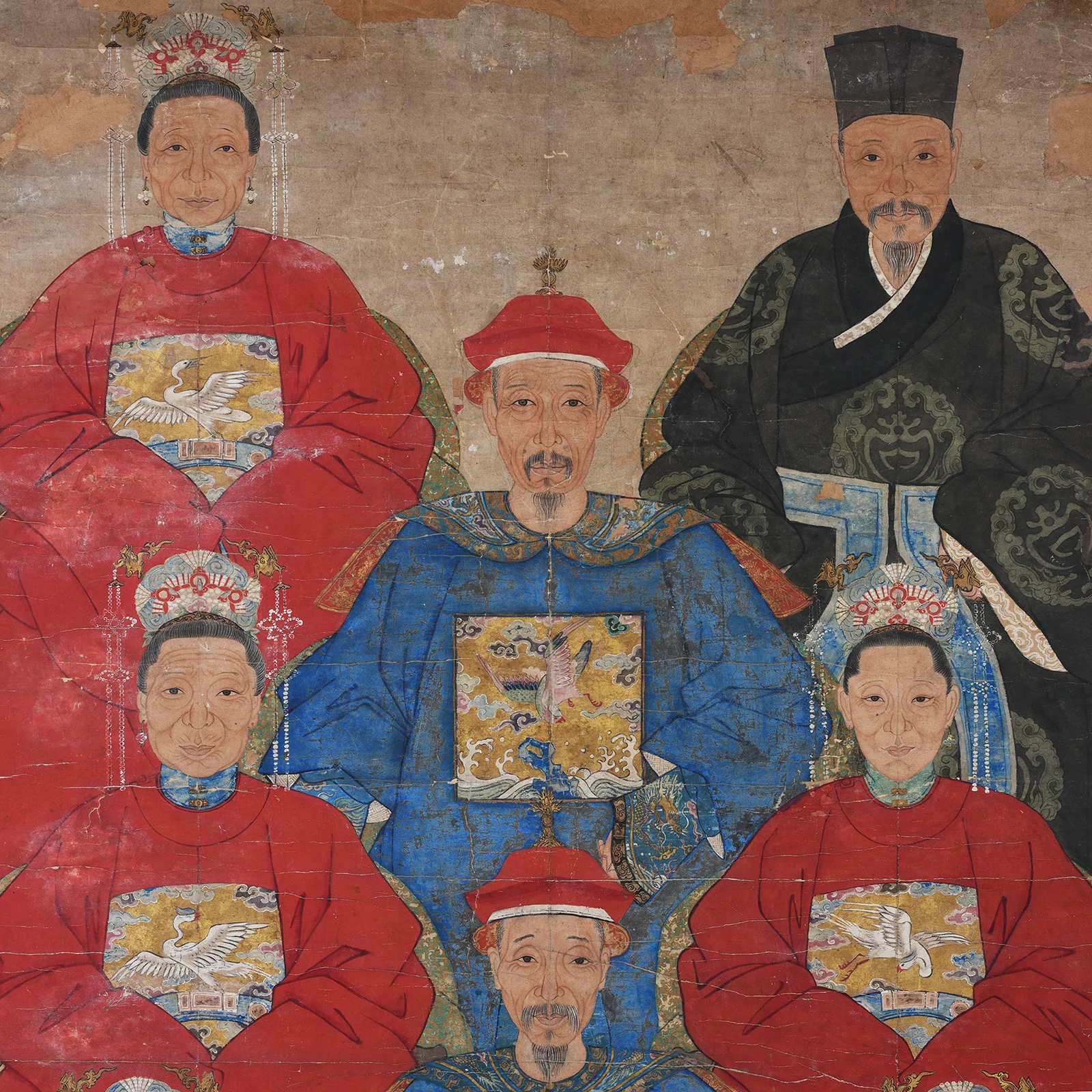 Framed Chinese Ancestor Painting - 19th Century - Image 5