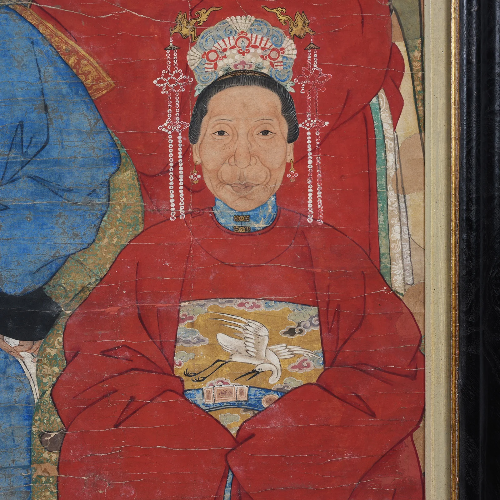 Framed Chinese Ancestor Painting - 19th Century - Image 6