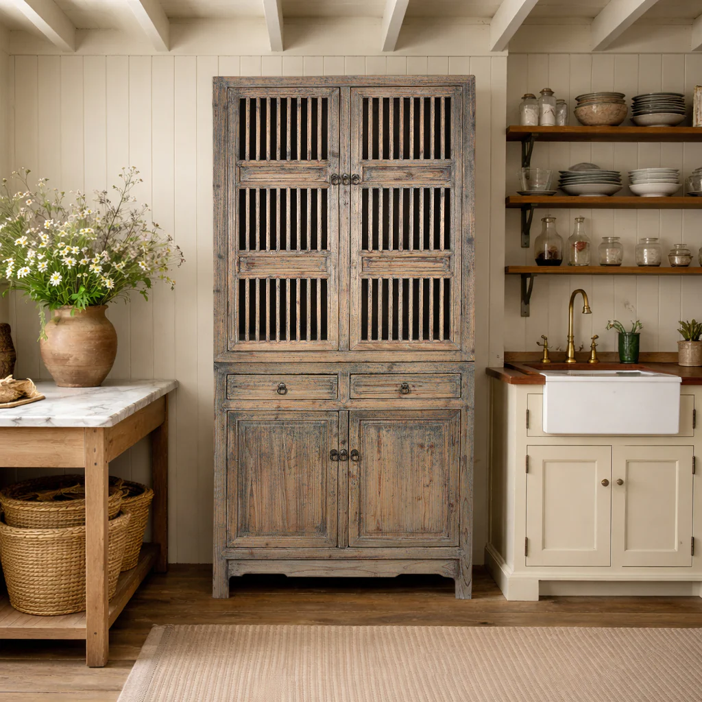 Kitchen Cabinet From Shanghai - 19th Century