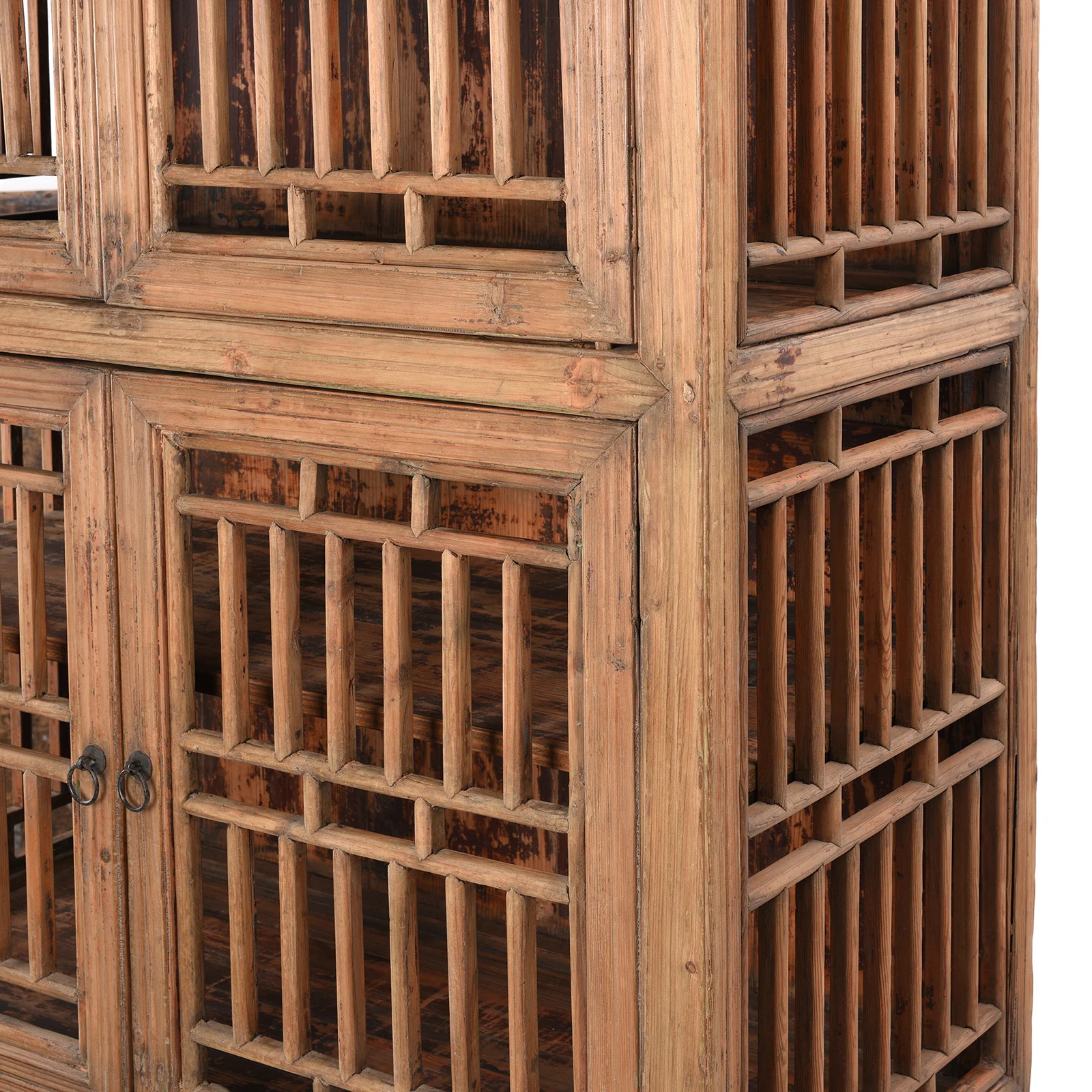 Lattice Kitchen Cabinet From Shanghai - 19th Century - Image 14