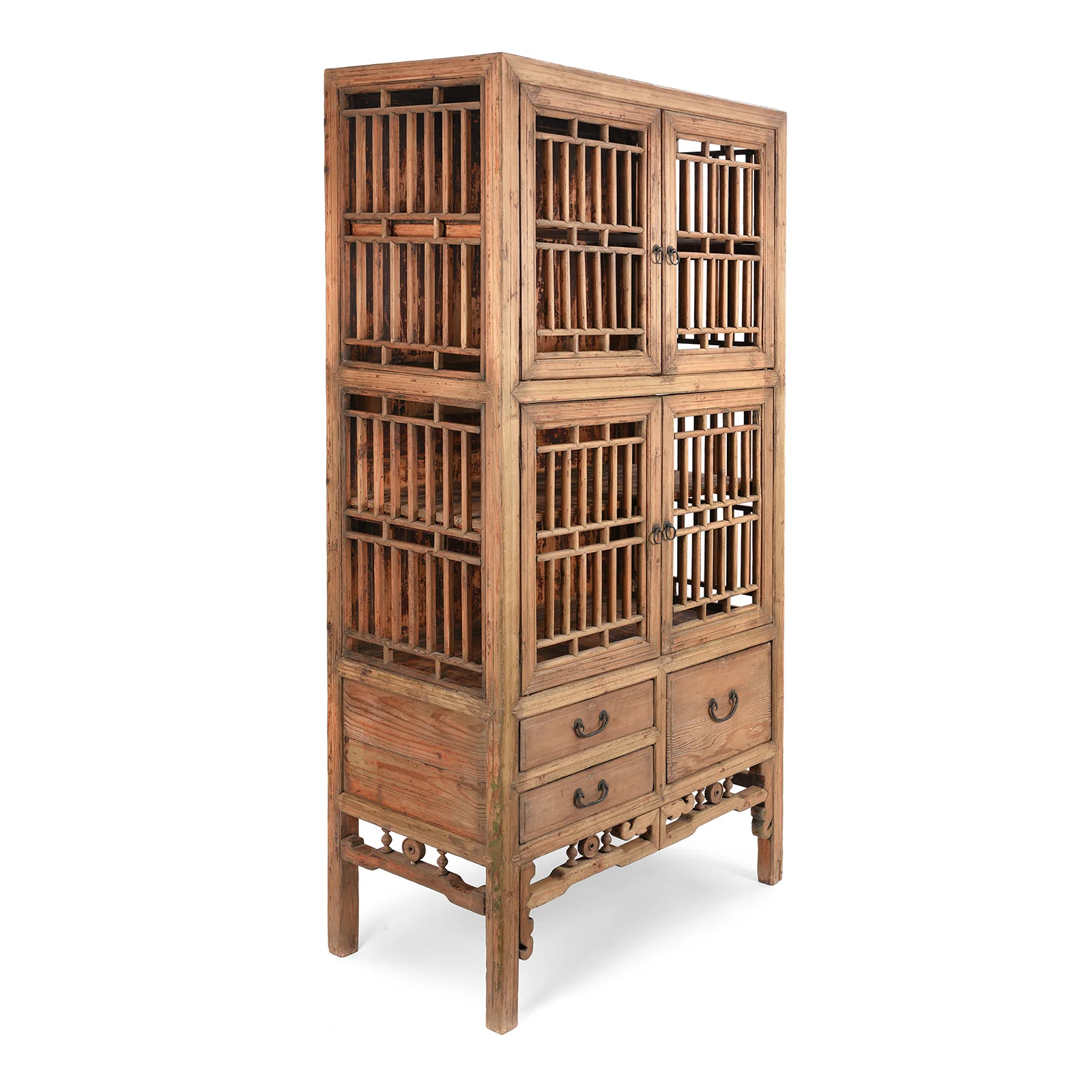 Lattice Kitchen Cabinet From Shanghai - 19th Century - Image 2