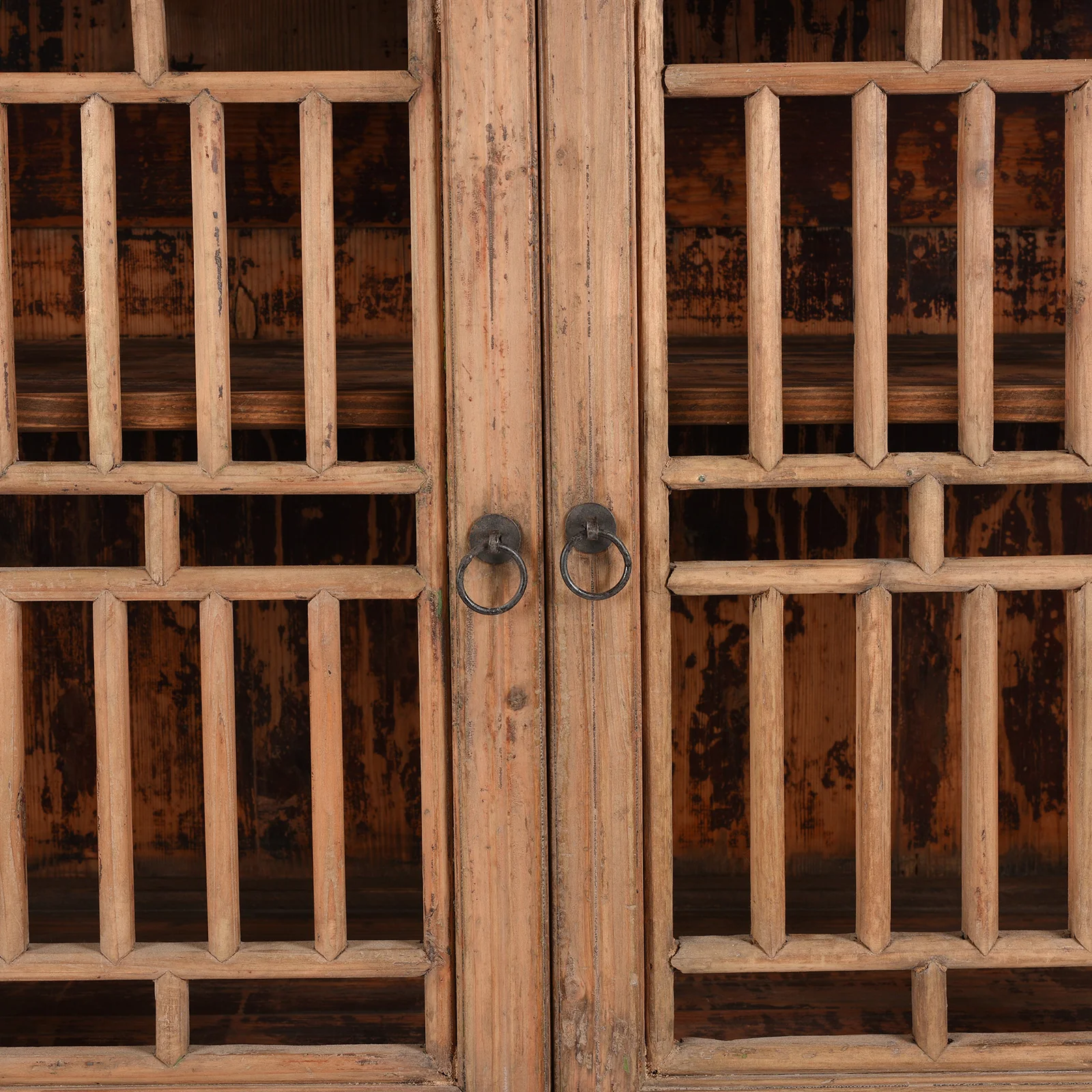 Lattice Kitchen Cabinet From Shanghai - 19th Century - Image 6