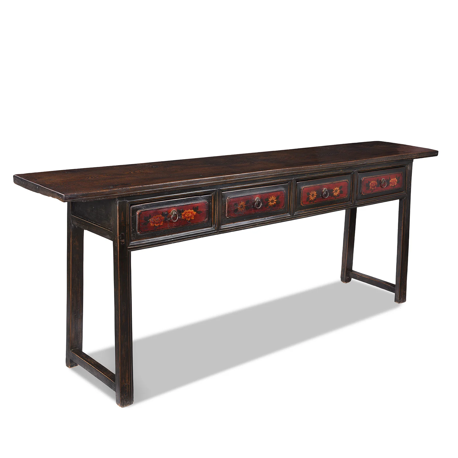Painted Altar Table From Gansu - 19th Century - Image 3