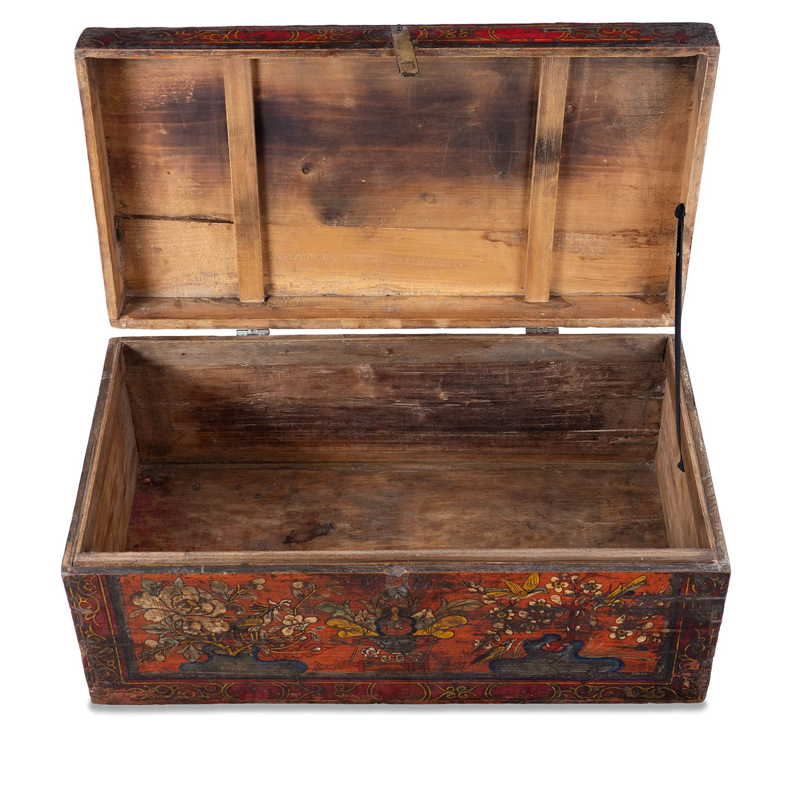Painted Chest From Gansu - 19th Century - Image 3