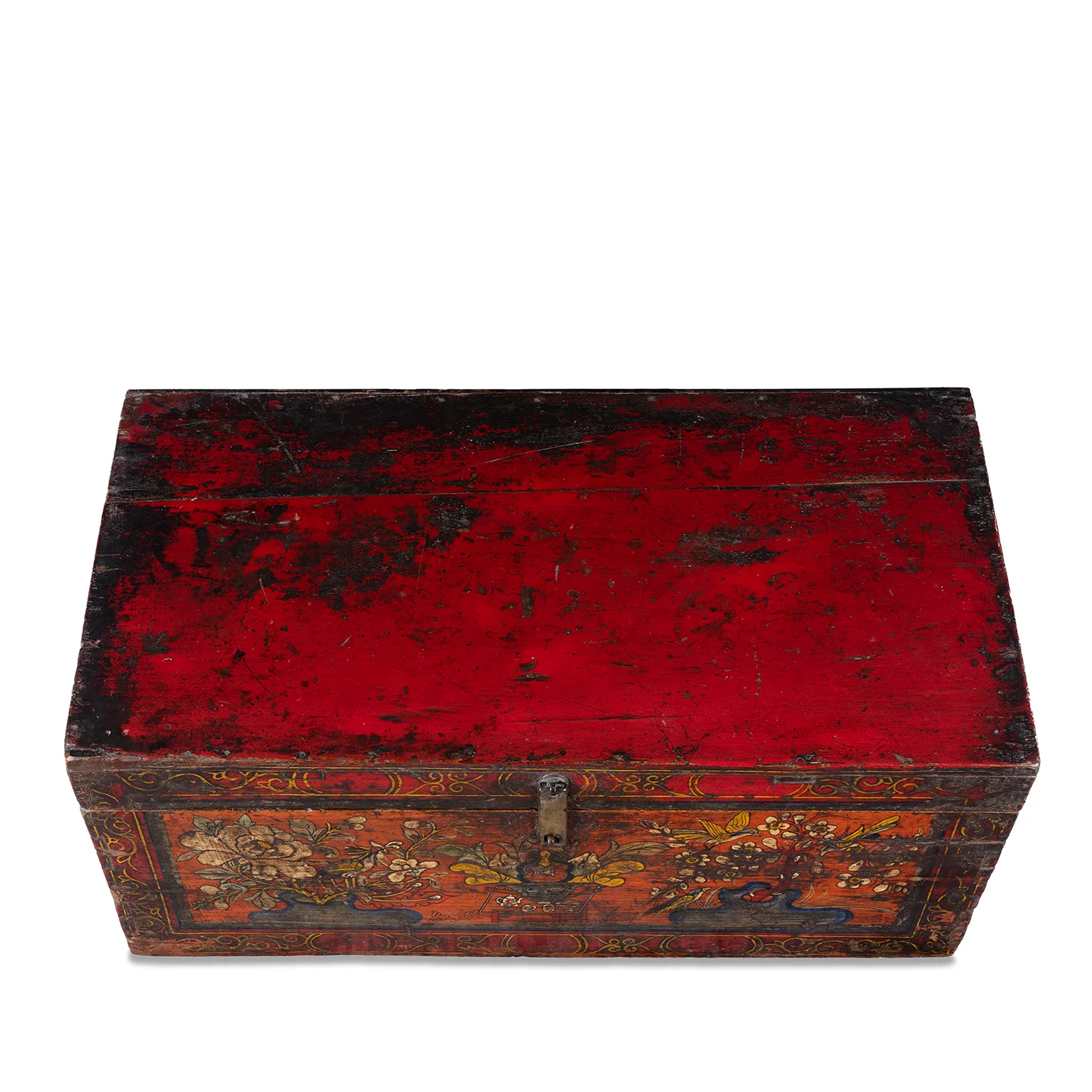 Painted Chest From Gansu - 19th Century - Image 9