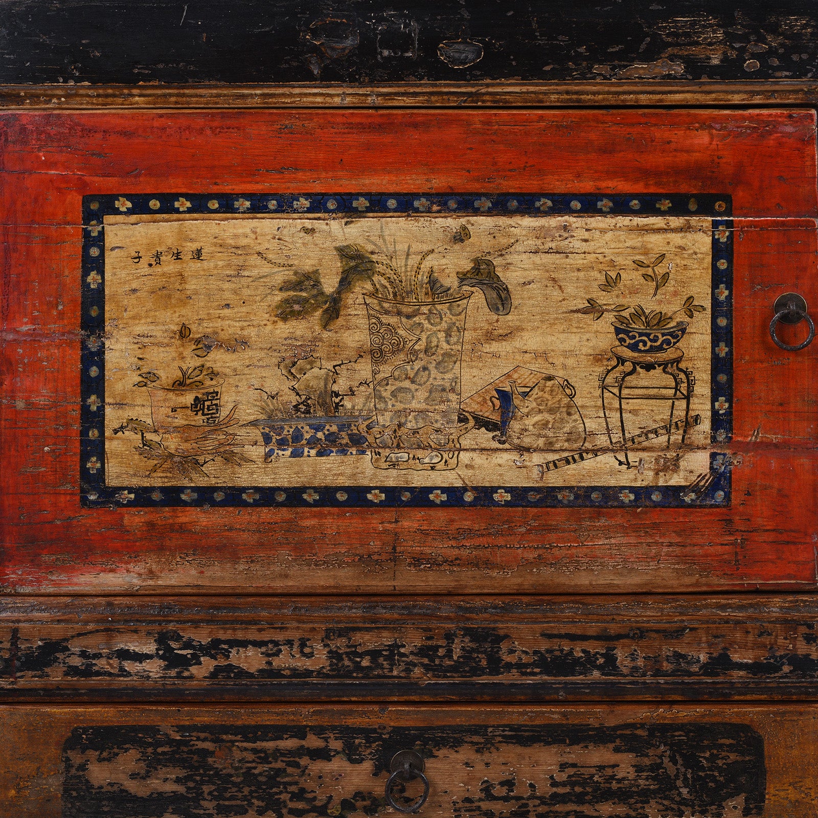 Painted Gansu Grain Store Sideboard - 19th Century - Image 4