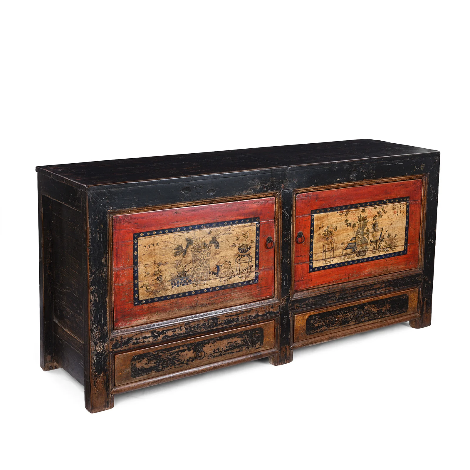 Painted Gansu Grain Store Sideboard - 19th Century - Image 5