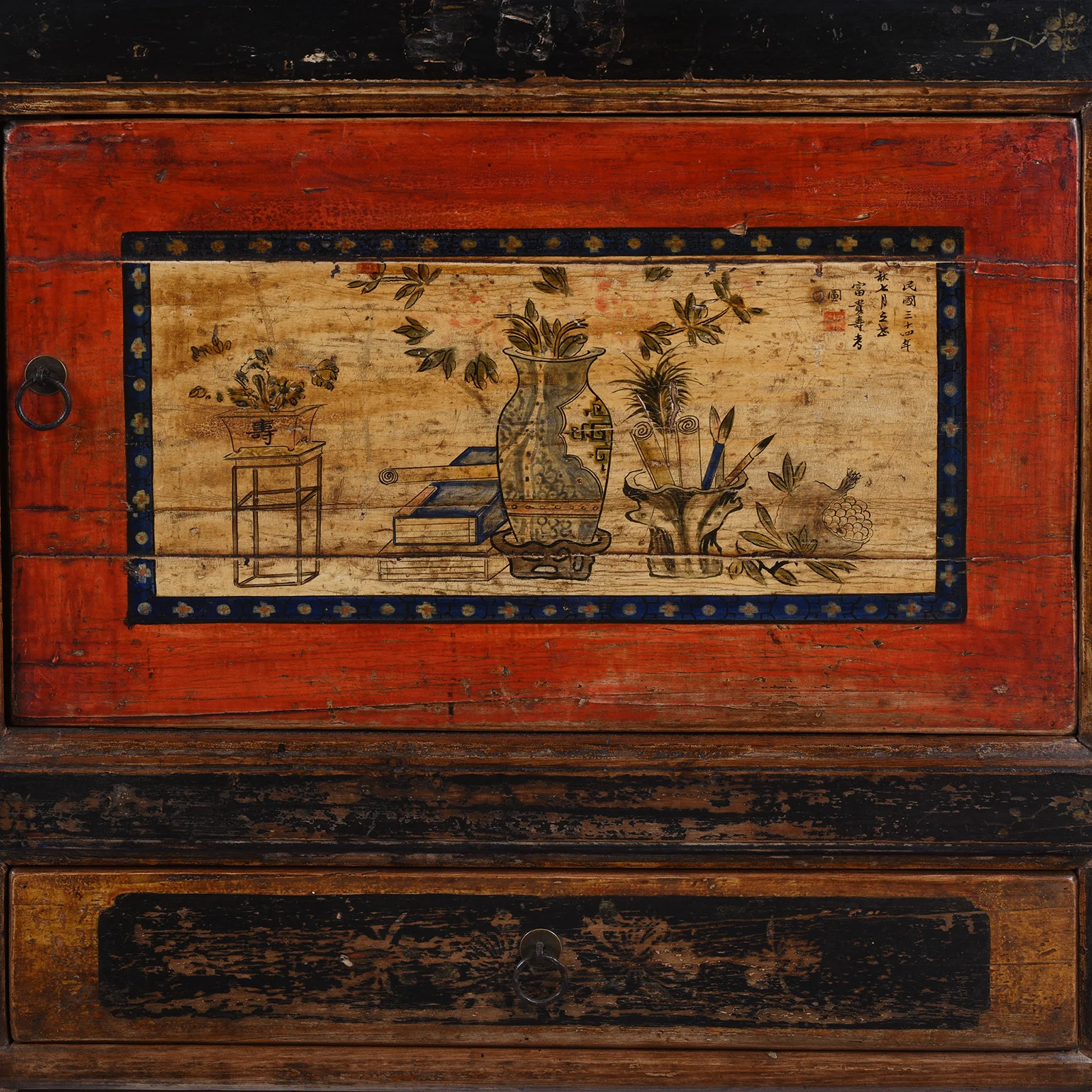 Painted Gansu Grain Store Sideboard - 19th Century - Image 6