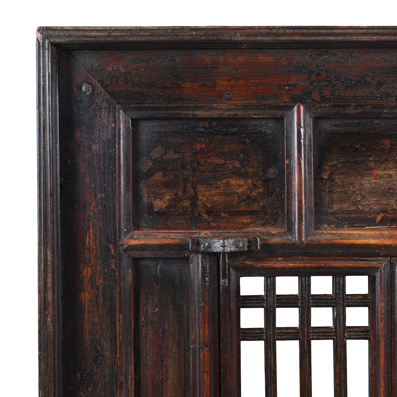 Chinese Painted lattice Window From Shanxi - 19th Century - Image 2