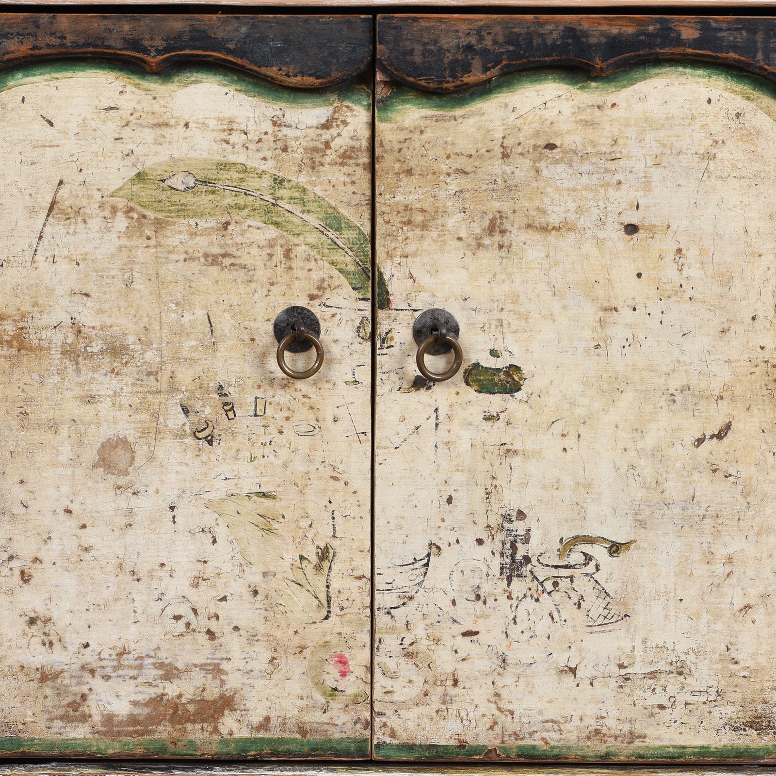 Painted Low Sideboard From Gansu, China - 19th Century - Image 2