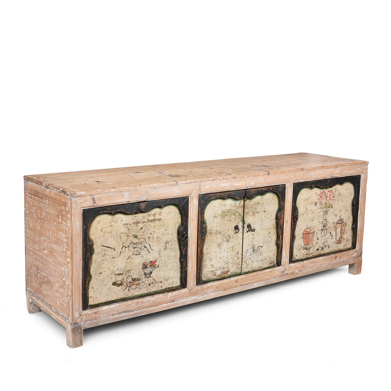 Painted Low Sideboard From Gansu, China - 19th Century - Image 3
