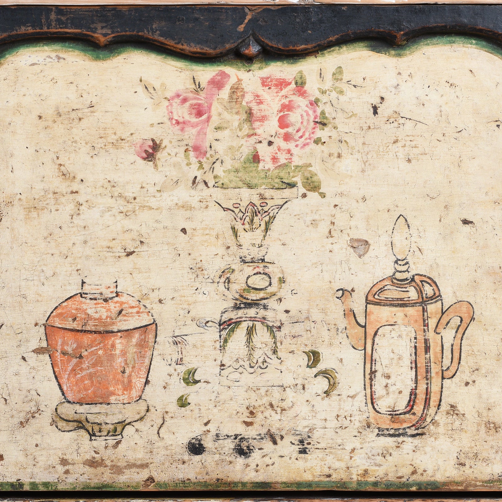 Painted Low Sideboard From Gansu, China - 19th Century - Image 6
